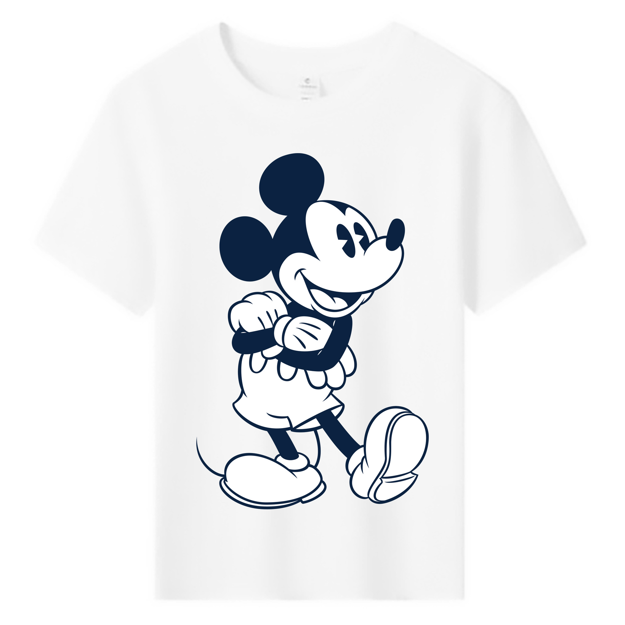 ミッキーマウス Mickey Mouse 綿100％キッズTシャツ（フロントプリント）