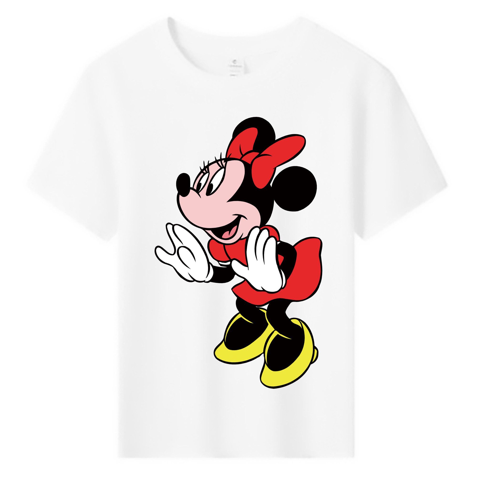 ミッキーマウス Mickey Mouse 綿100％キッズTシャツ（フロントプリント）