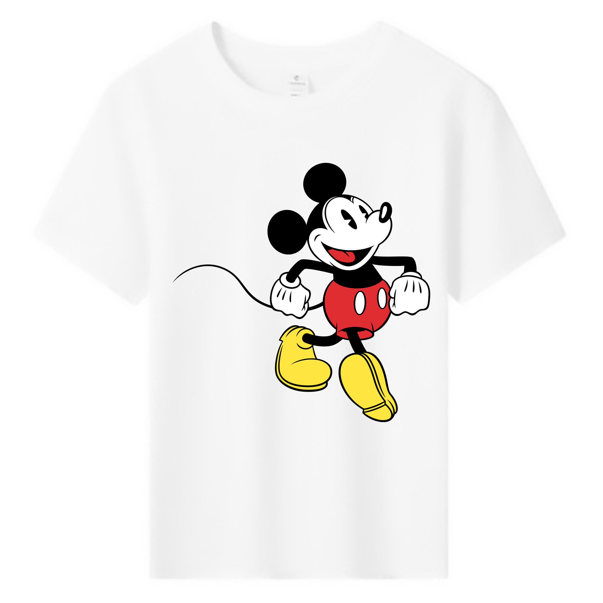ミッキーマウス Mickey Mouse 綿100％キッズTシャツ（フロントプリント）
