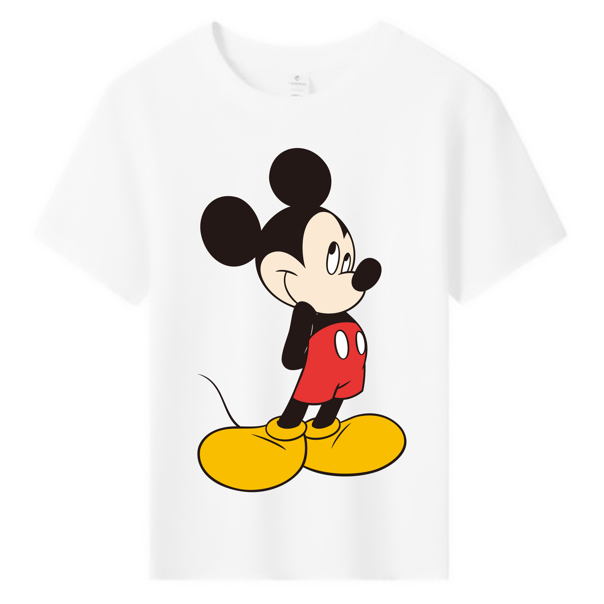 ミッキーマウス Mickey Mouse 綿100％キッズTシャツ（フロントプリント）