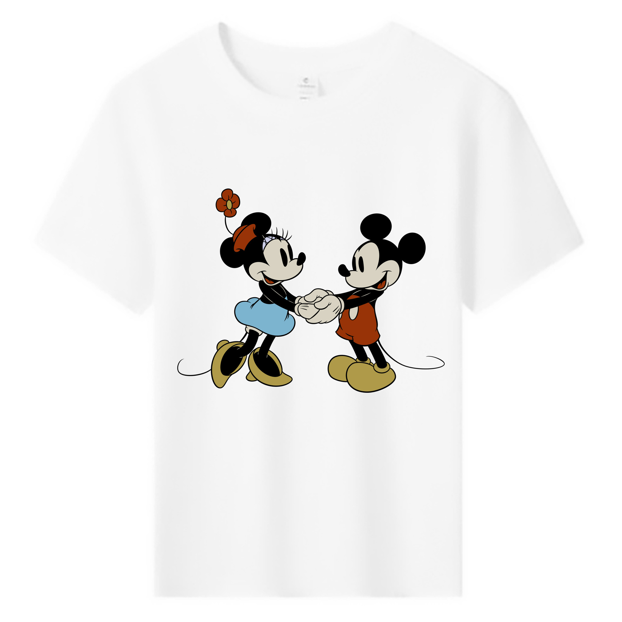 ミッキーマウス Mickey Mouse 綿100％キッズTシャツ（フロントプリント）