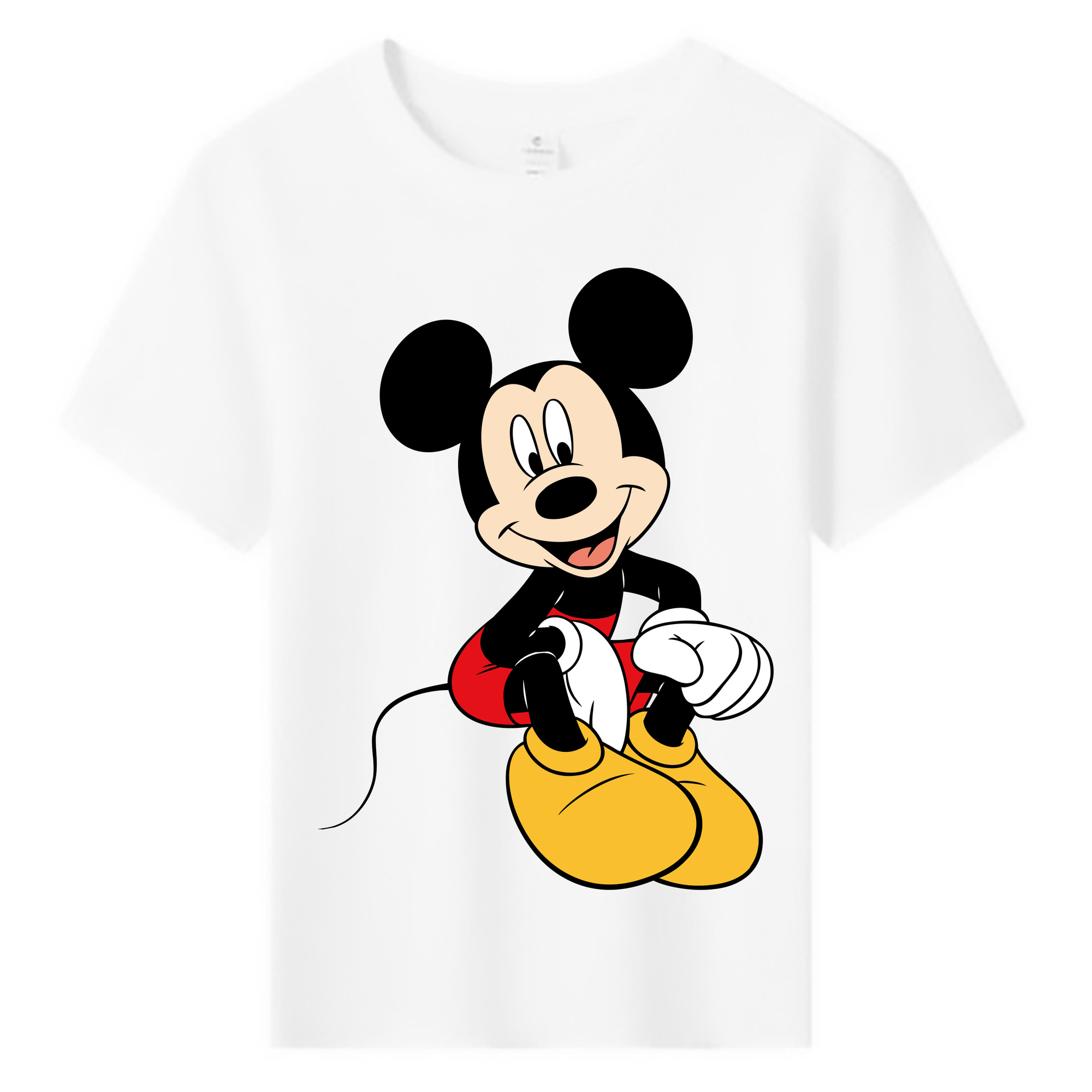 ミッキーマウス Mickey Mouse 綿100％キッズTシャツ（フロントプリント）