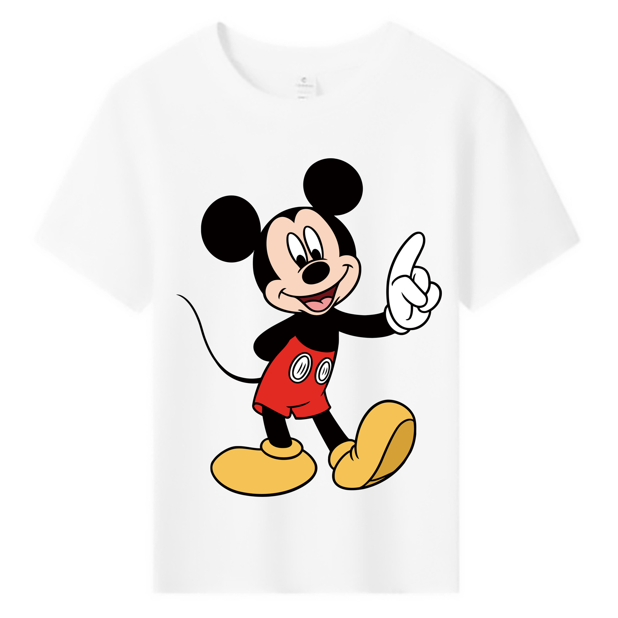 ミッキーマウス Mickey Mouse 綿100％キッズTシャツ（フロントプリント）