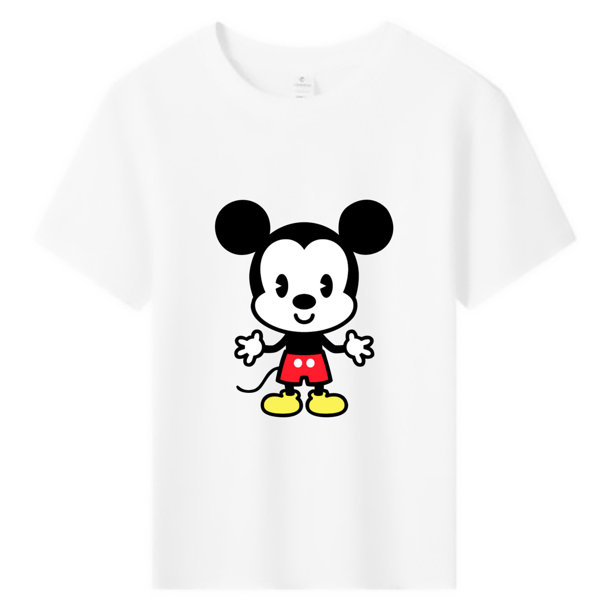ミッキーマウス Mickey Mouse 綿100％キッズTシャツ（フロントプリント）