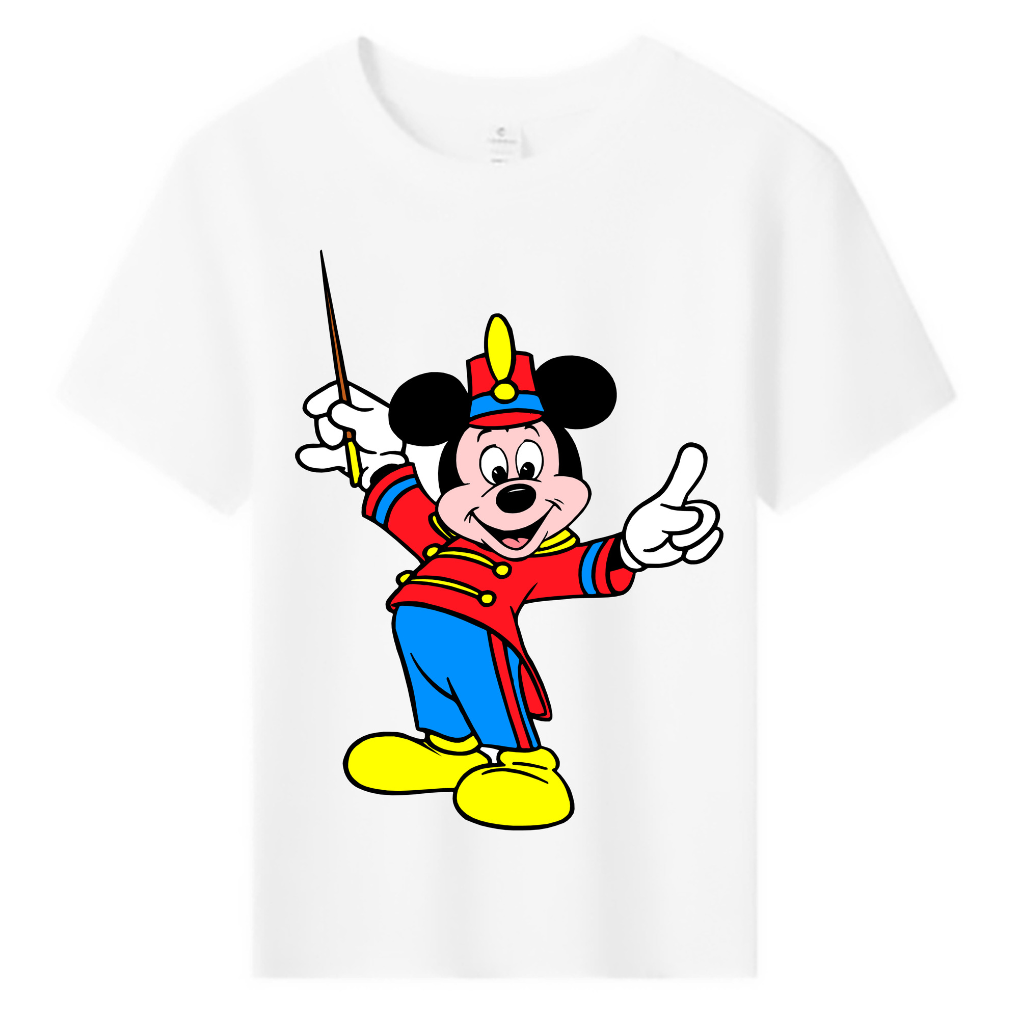 ミッキーマウス Mickey Mouse 綿100％キッズTシャツ（フロントプリント）