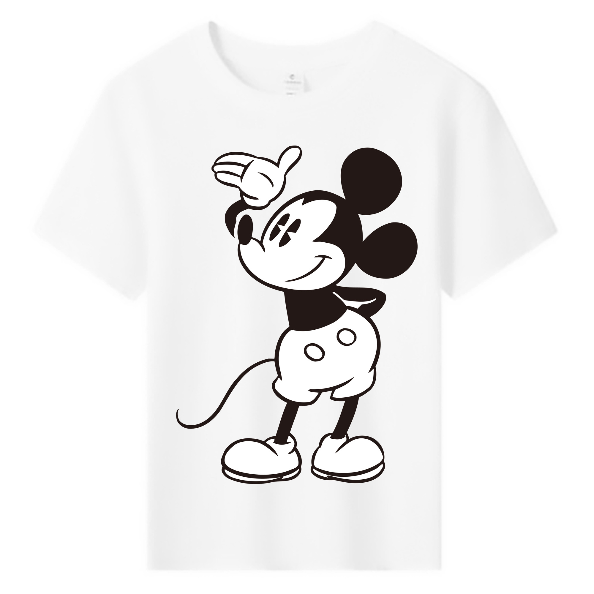 ミッキーマウス Mickey Mouse 綿100％キッズTシャツ（フロントプリント）