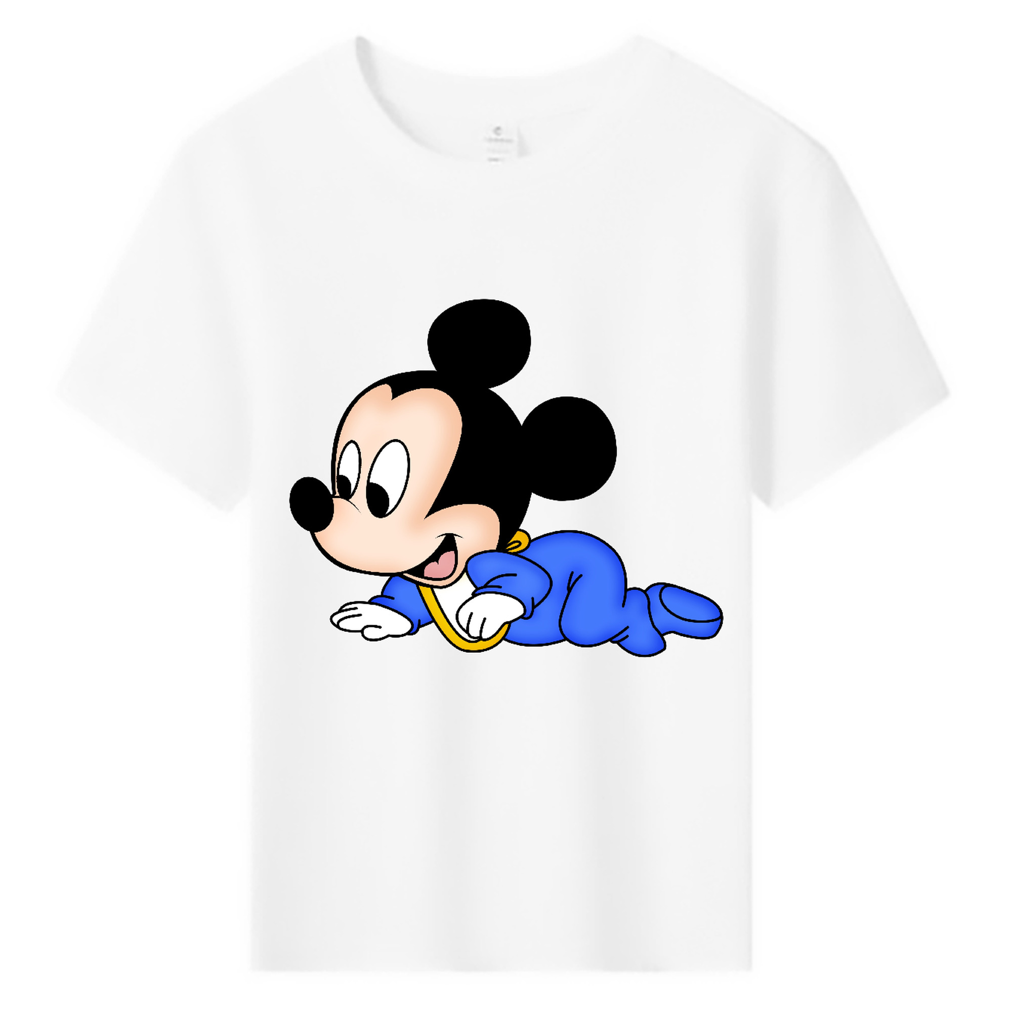 ミッキーマウス Mickey Mouse 綿100％キッズTシャツ（フロントプリント）