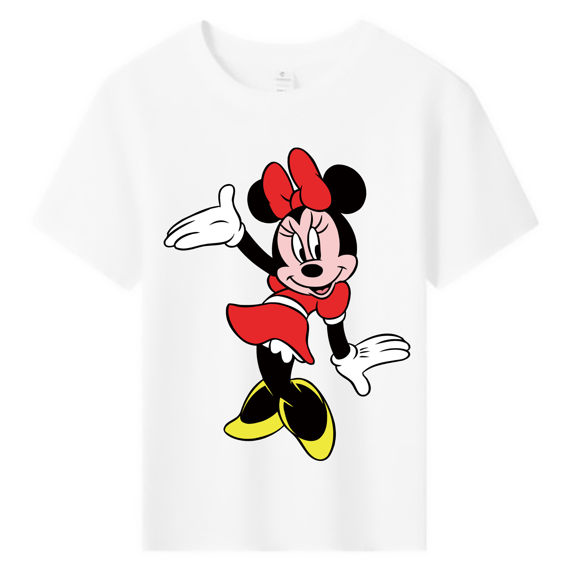ミッキーマウス Mickey Mouse 綿100％キッズTシャツ（フロントプリント）