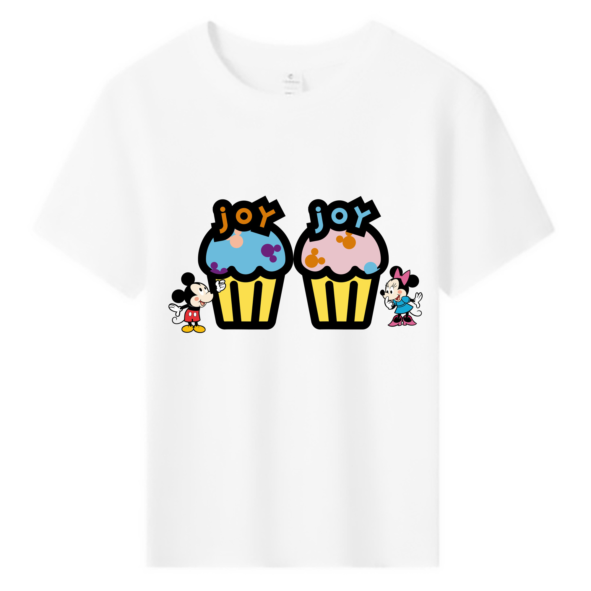ミッキーマウス Mickey Mouse 綿100％キッズTシャツ（フロントプリント）