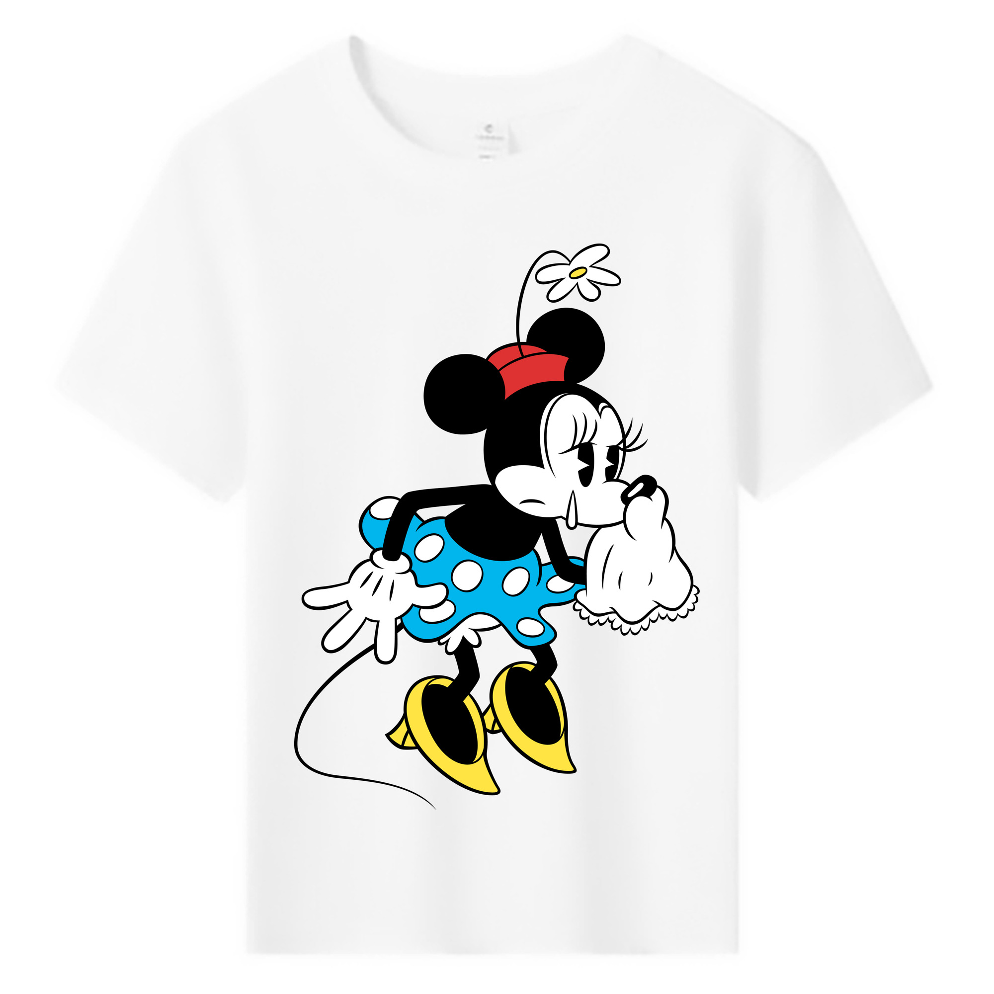 （画像用） ミッキーマウス Mickey Mouse 綿100％キッズTシャツ（フロントプリント）