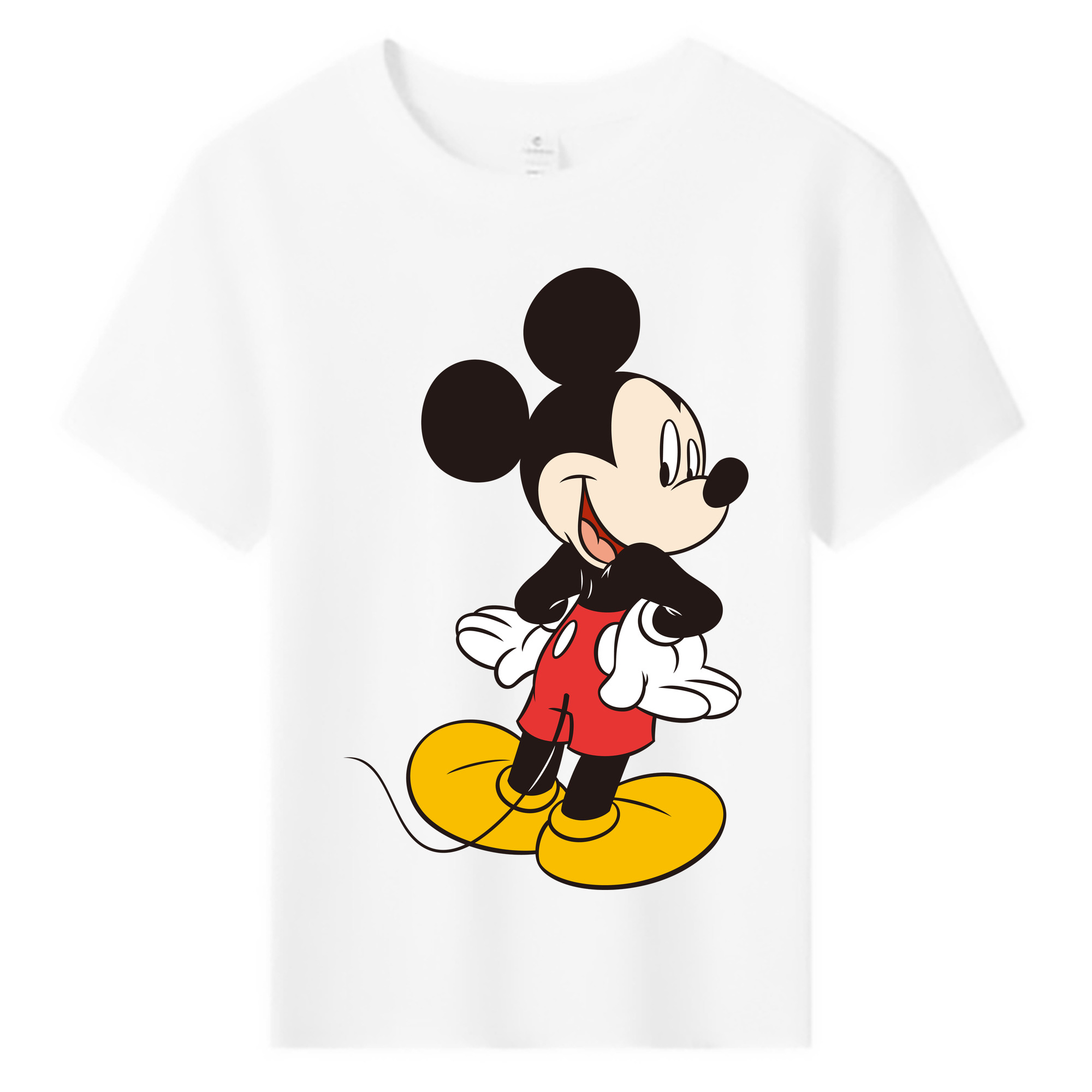 ミッキーマウス Mickey Mouse 綿100％キッズTシャツ（フロントプリント）