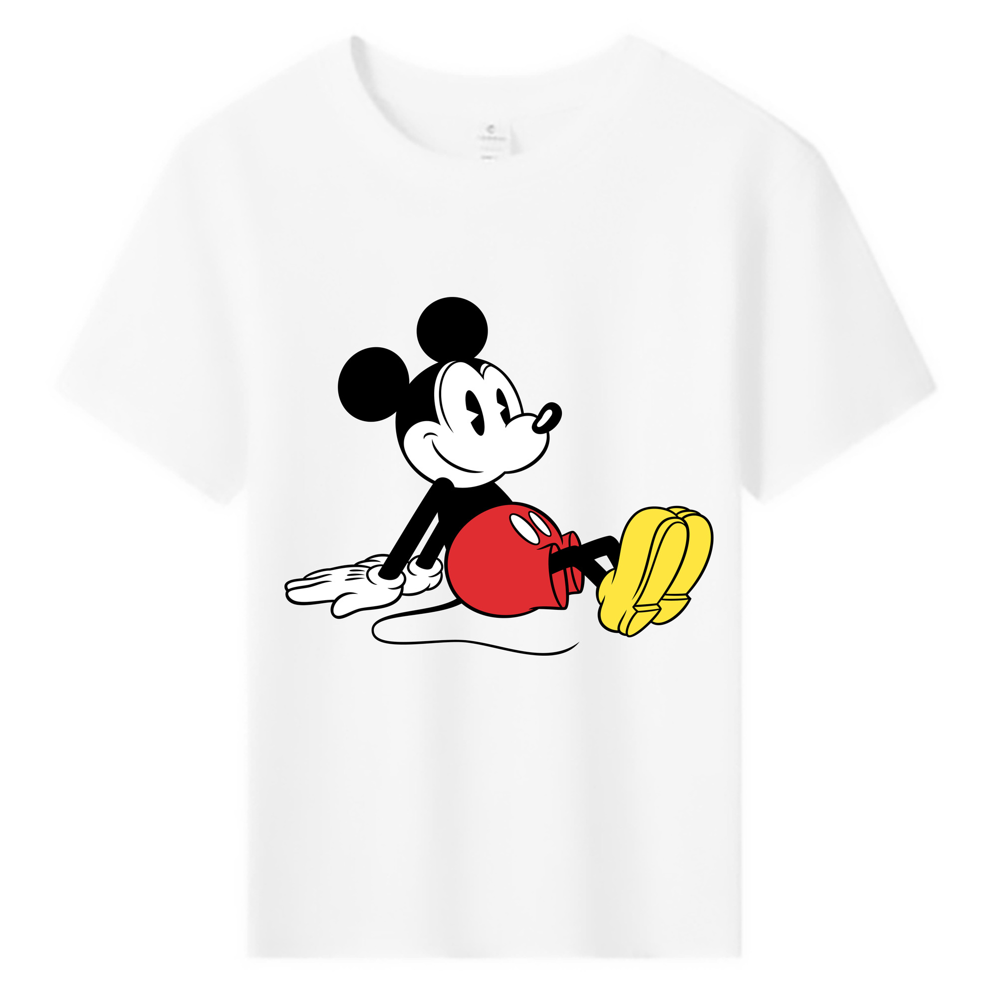 ミッキーマウス Mickey Mouse 綿100％キッズTシャツ（フロントプリント）