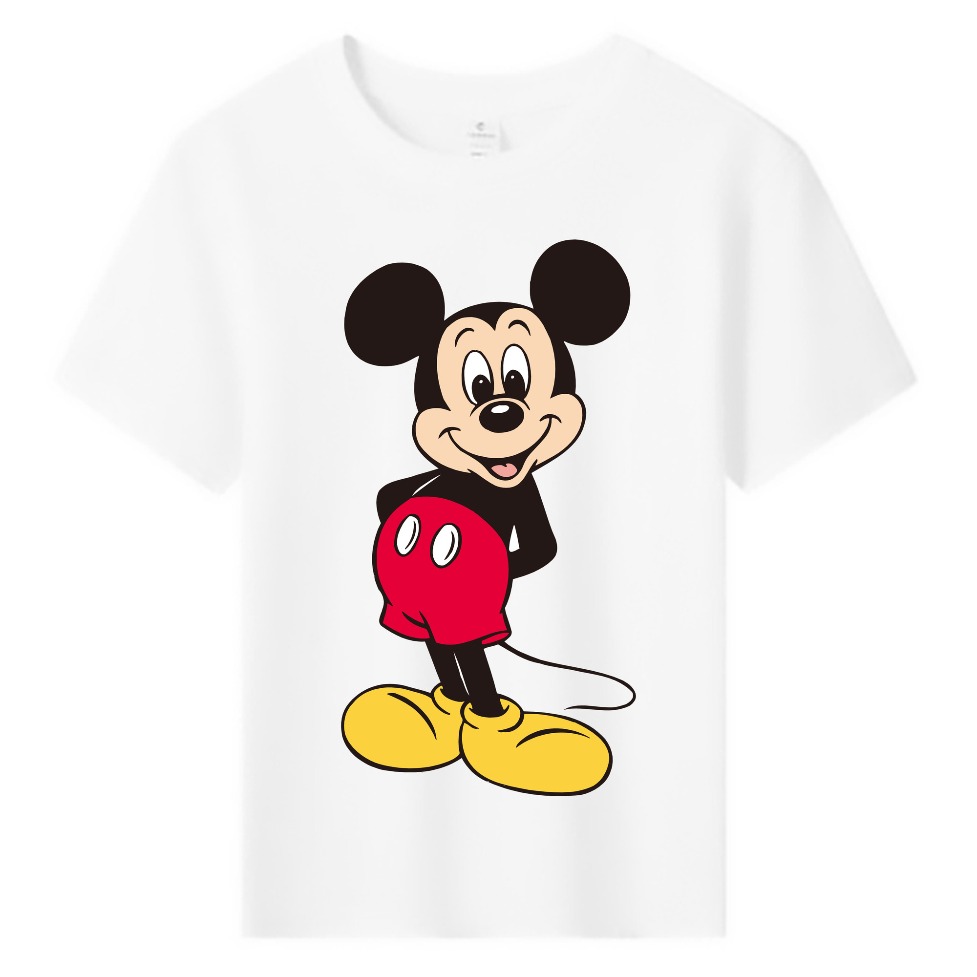 ミッキーマウス Mickey Mouse 綿100％キッズTシャツ（フロントプリント）