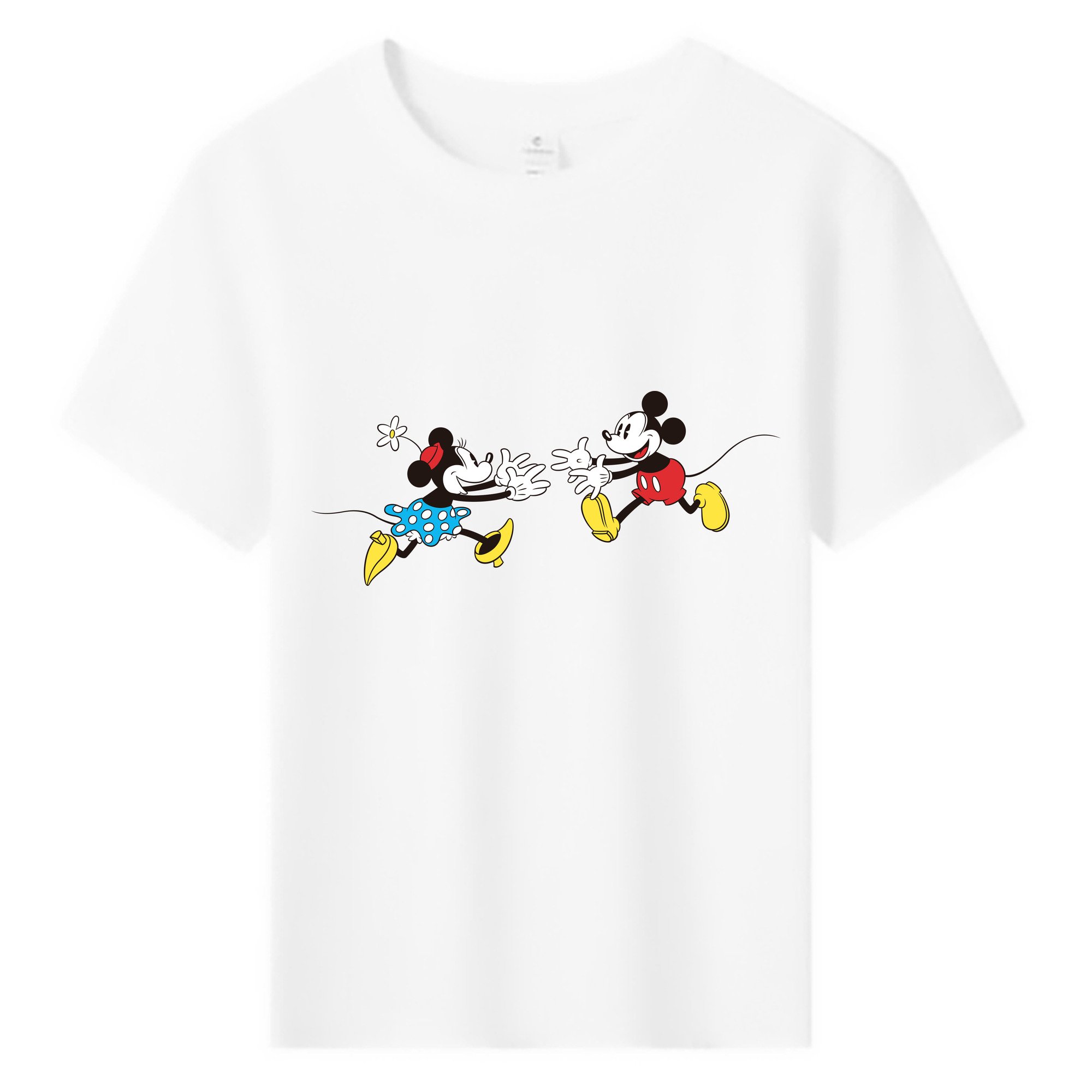 ミッキーマウス Mickey Mouse 綿100％キッズTシャツ（フロントプリント）