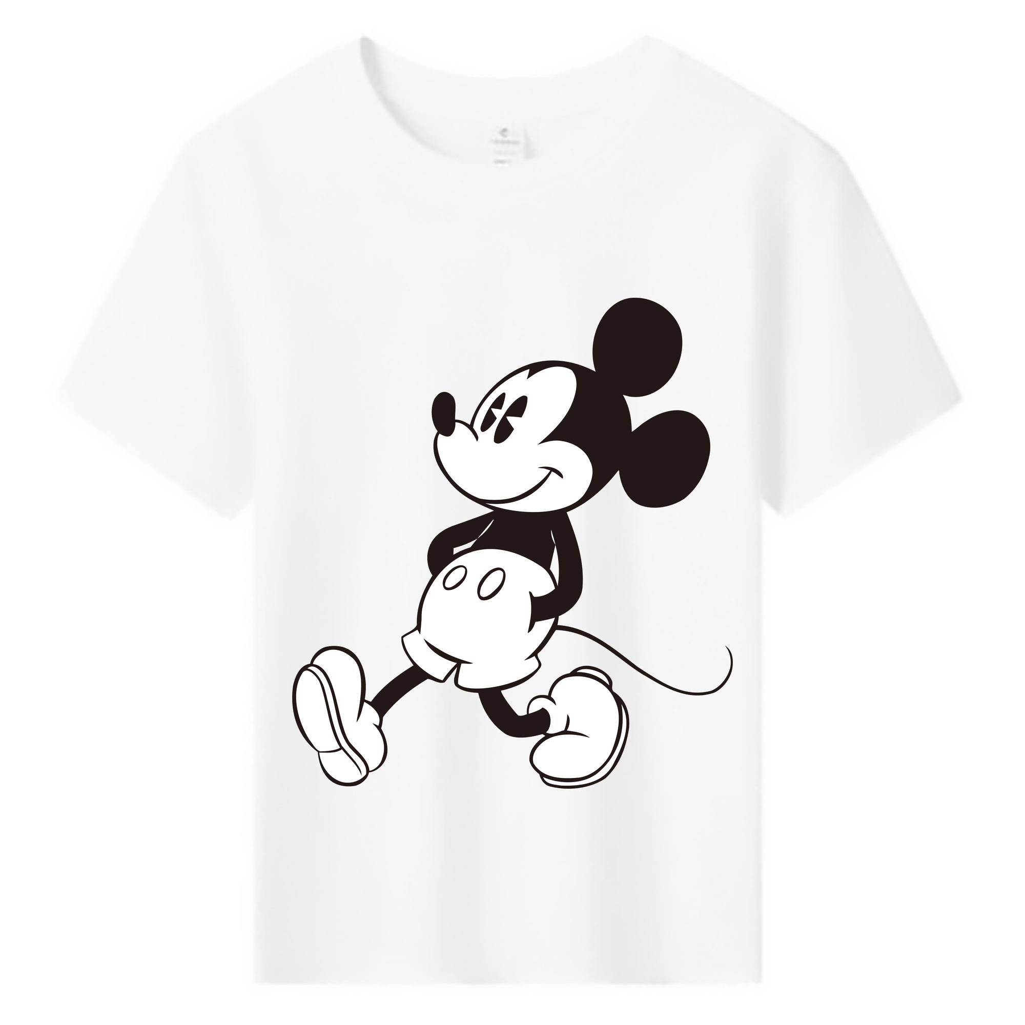 ミッキーマウス Mickey Mouse 綿100％キッズTシャツ（フロントプリント）