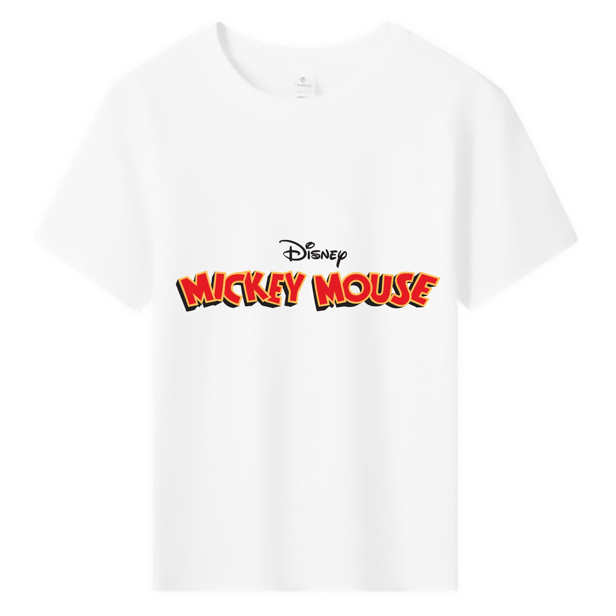 ミッキーマウス Mickey Mouse 綿100％キッズTシャツ（フロントプリント）