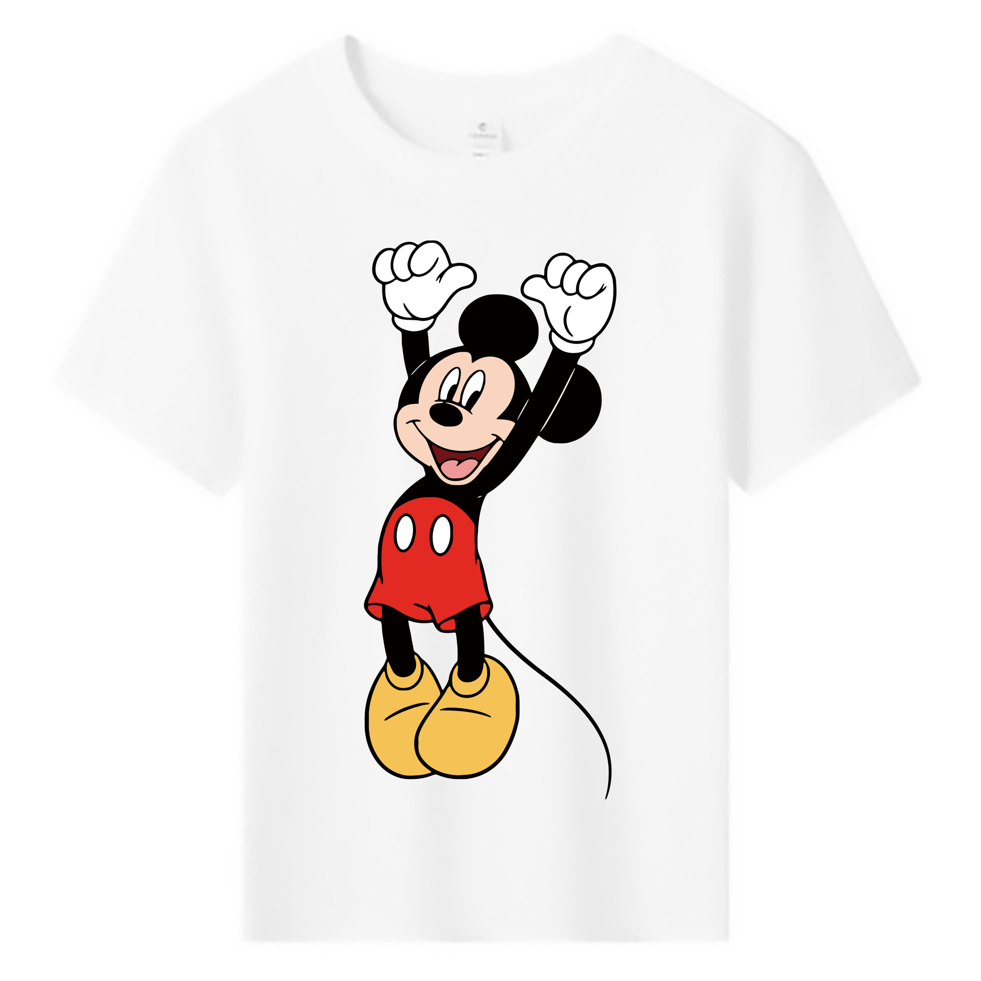 ミッキーマウス Mickey Mouse 綿100％キッズTシャツ（フロントプリント）