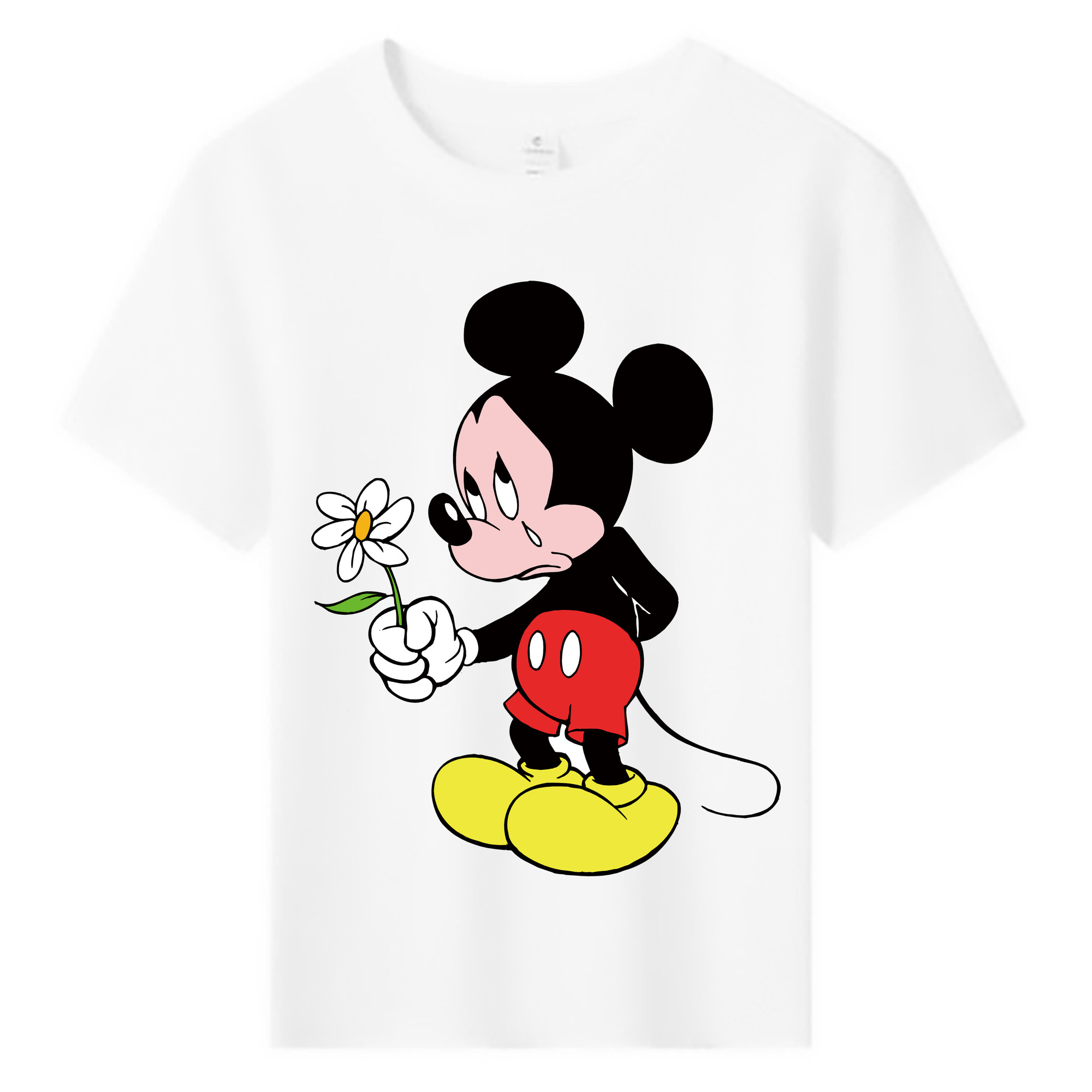 ミッキーマウス Mickey Mouse 綿100％キッズTシャツ（フロントプリント）