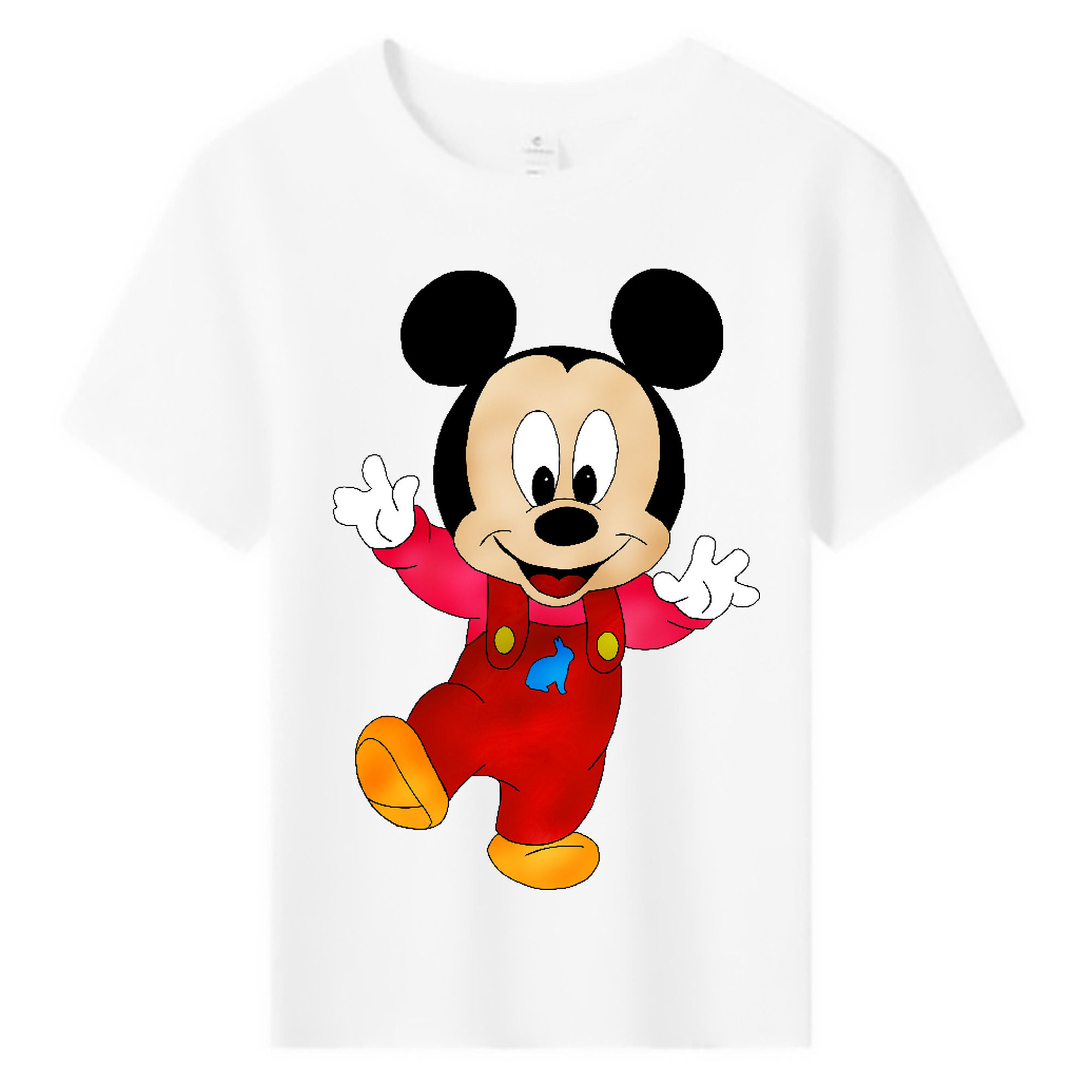 ミッキーマウス Mickey Mouse 綿100％キッズTシャツ（フロントプリント）