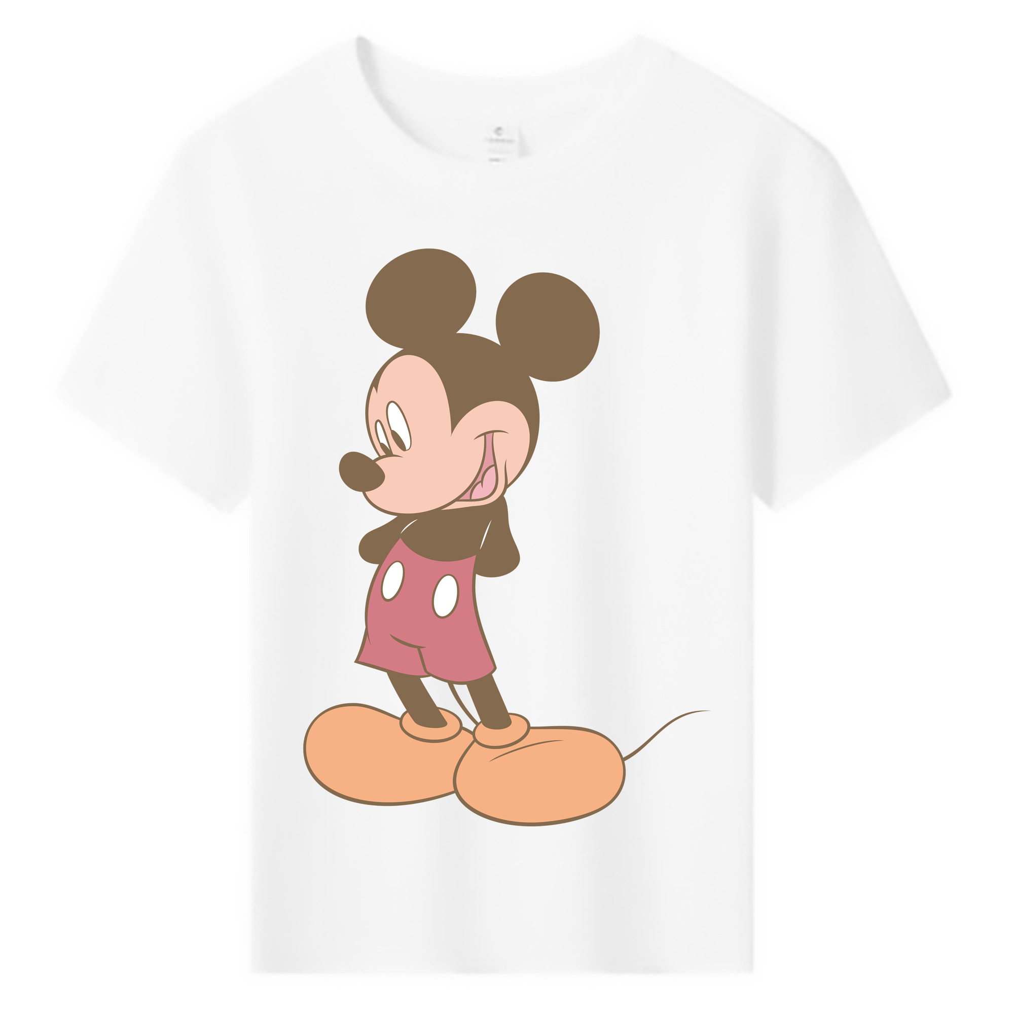 ミッキーマウス Mickey Mouse 綿100％キッズTシャツ（フロントプリント）