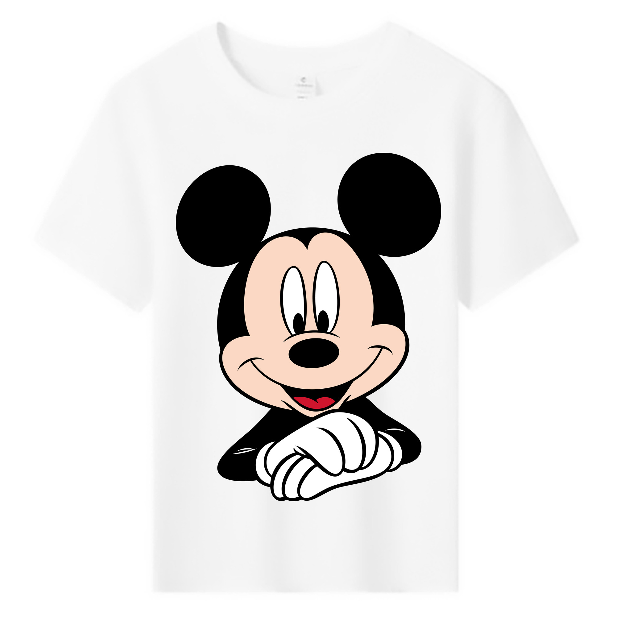 ミッキーマウス Mickey Mouse 綿100％キッズTシャツ（フロントプリント）