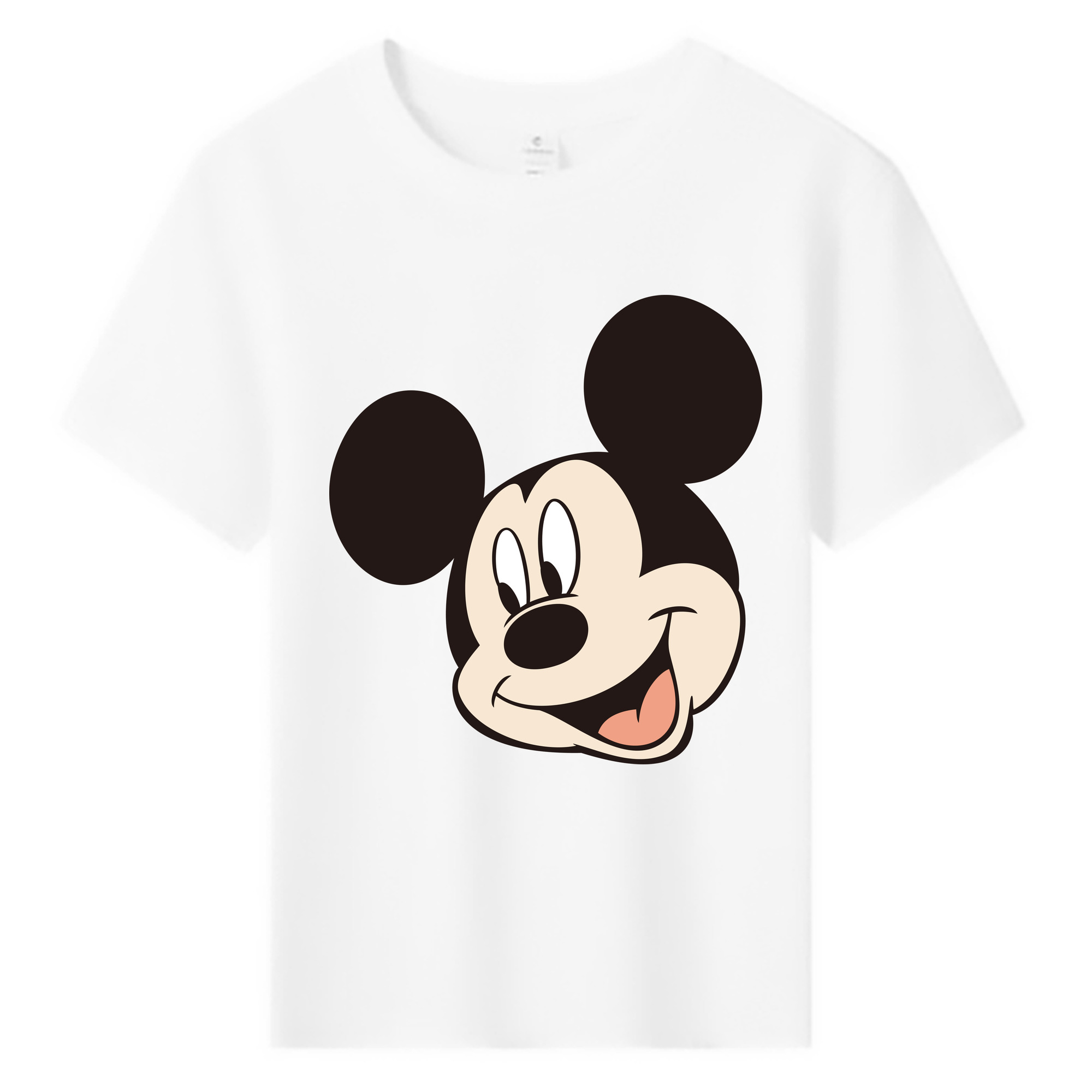 ミッキーマウス Mickey Mouse 綿100％キッズTシャツ（フロントプリント）