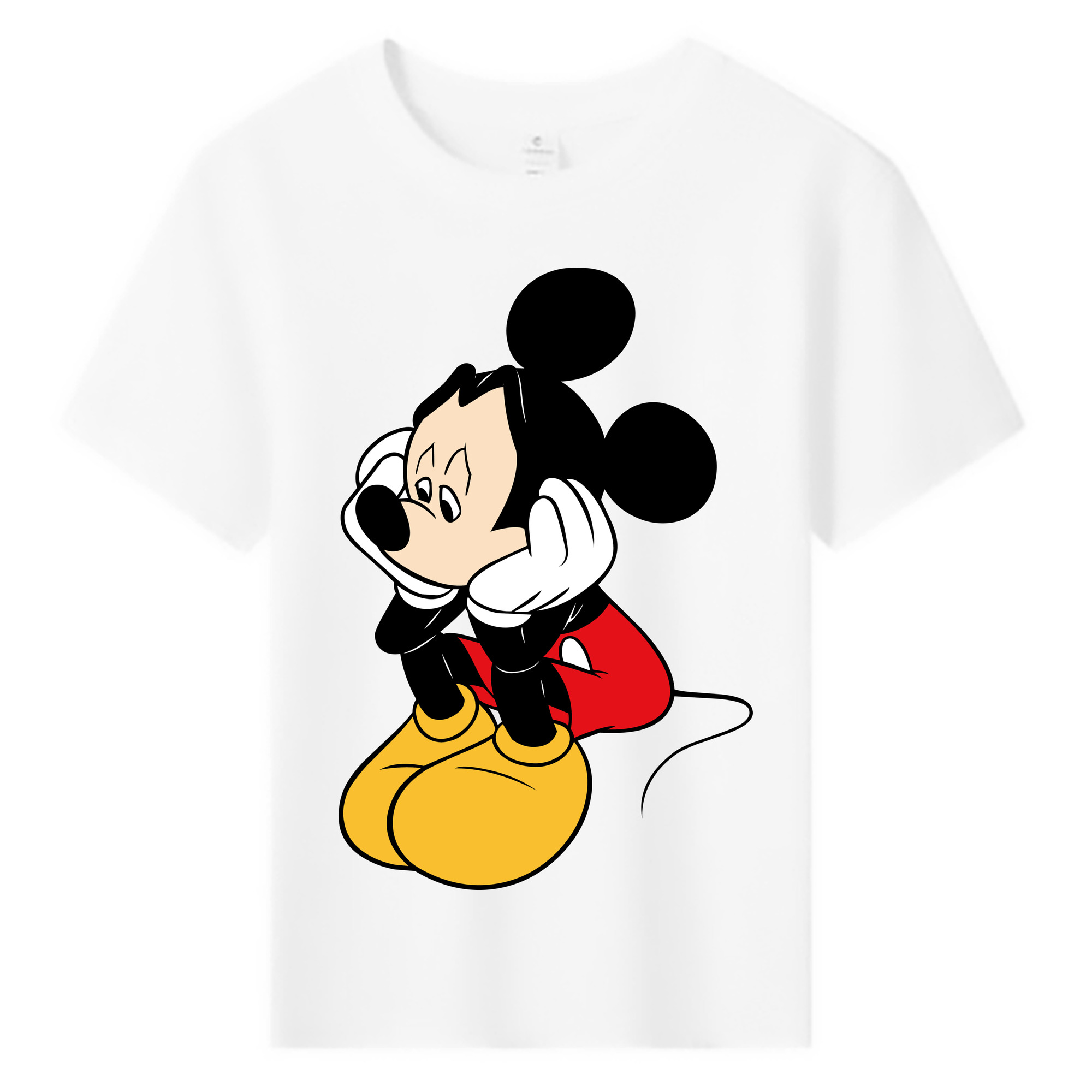 ミッキーマウス Mickey Mouse 綿100％キッズTシャツ（フロントプリント）