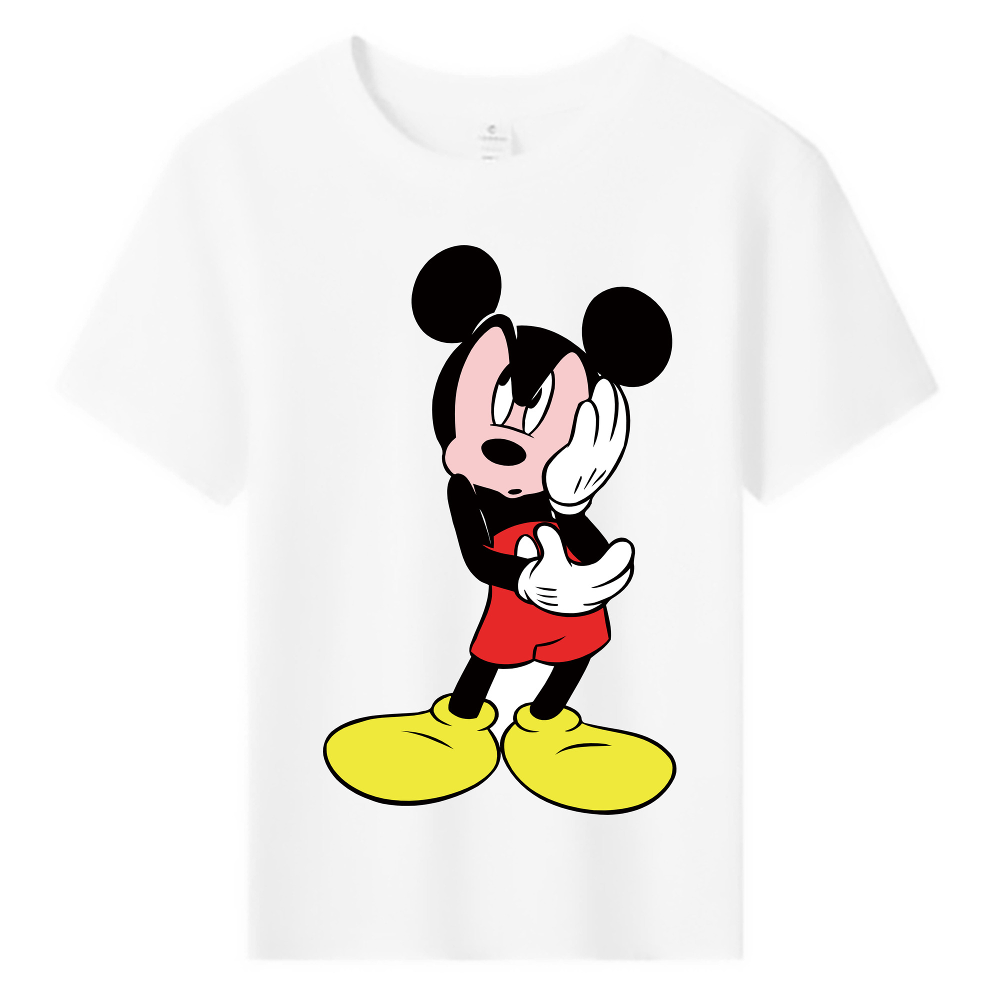 ミッキーマウス Mickey Mouse 綿100％キッズTシャツ（フロントプリント）