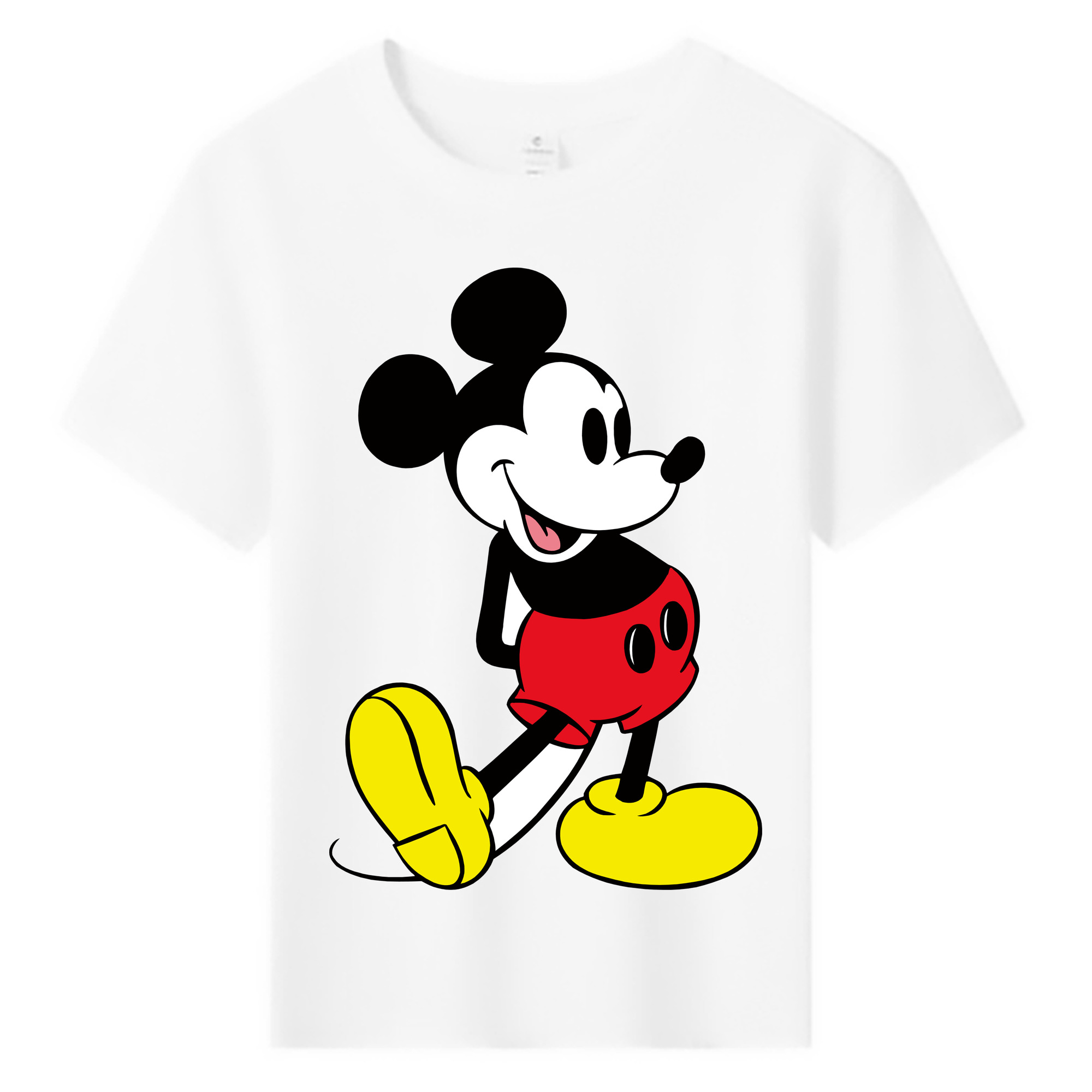 ミッキーマウス Mickey Mouse 綿100％キッズTシャツ（フロントプリント）