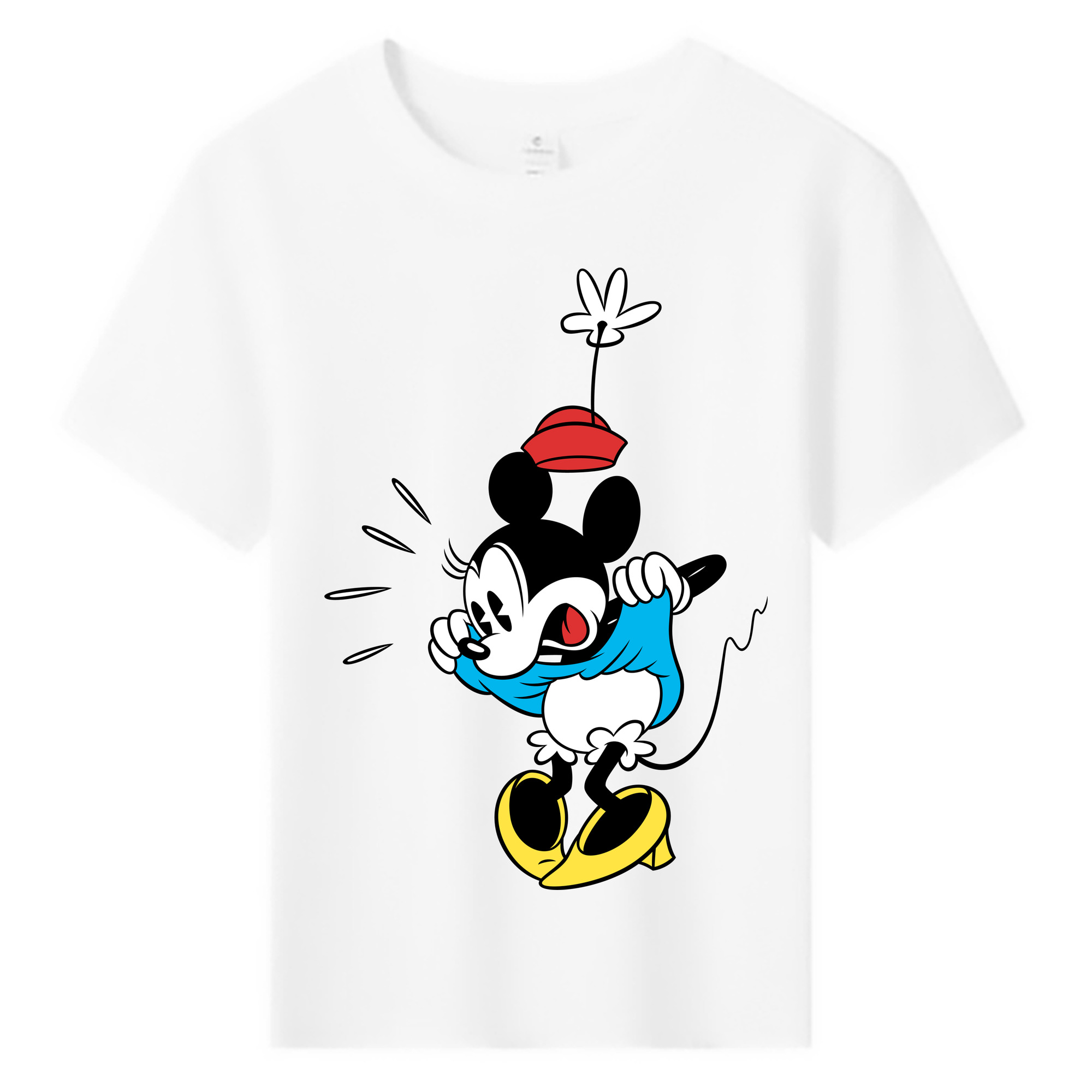 ミッキーマウス Mickey Mouse 綿100％キッズTシャツ（フロントプリント）