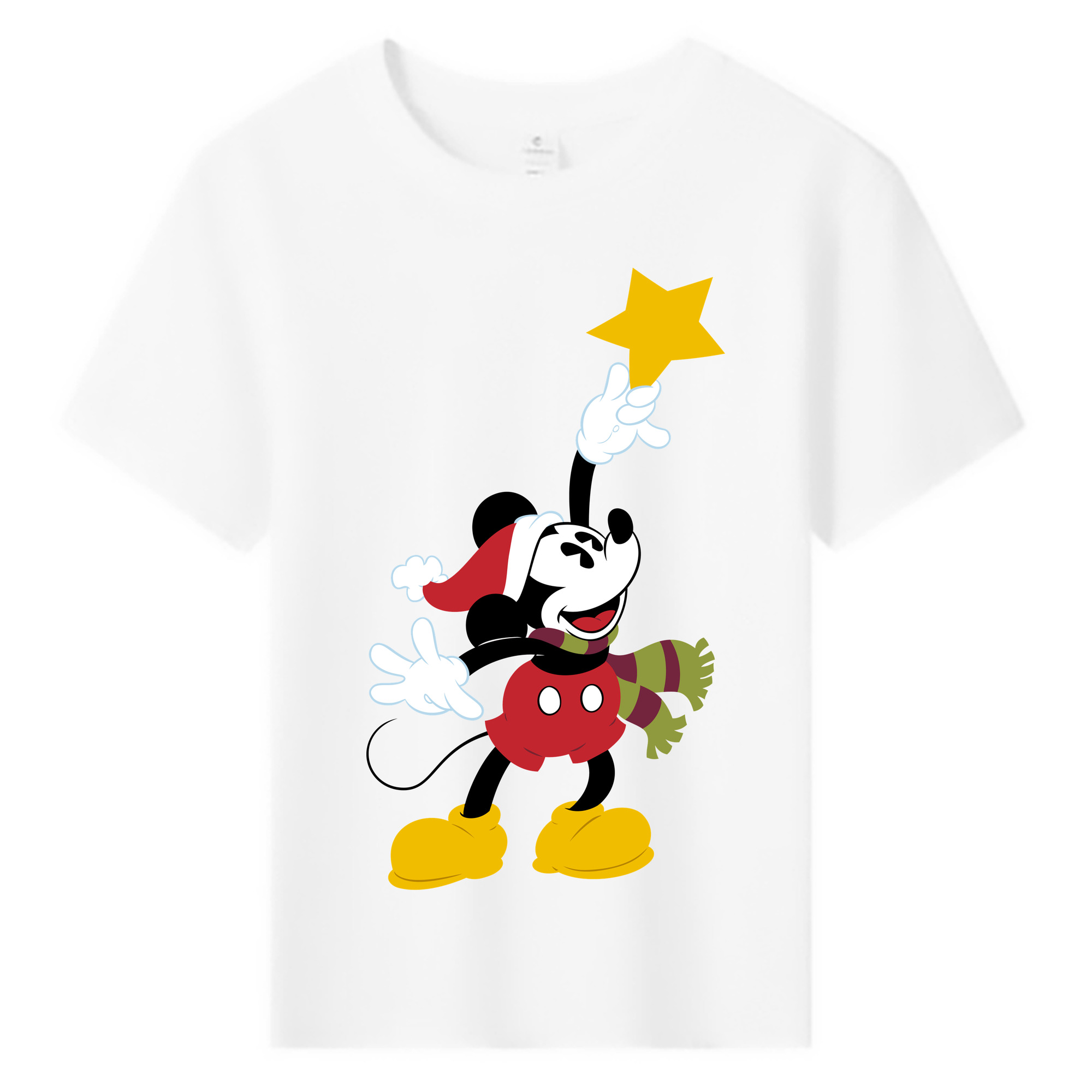 ミッキーマウス Mickey Mouse 綿100％キッズTシャツ（フロントプリント）