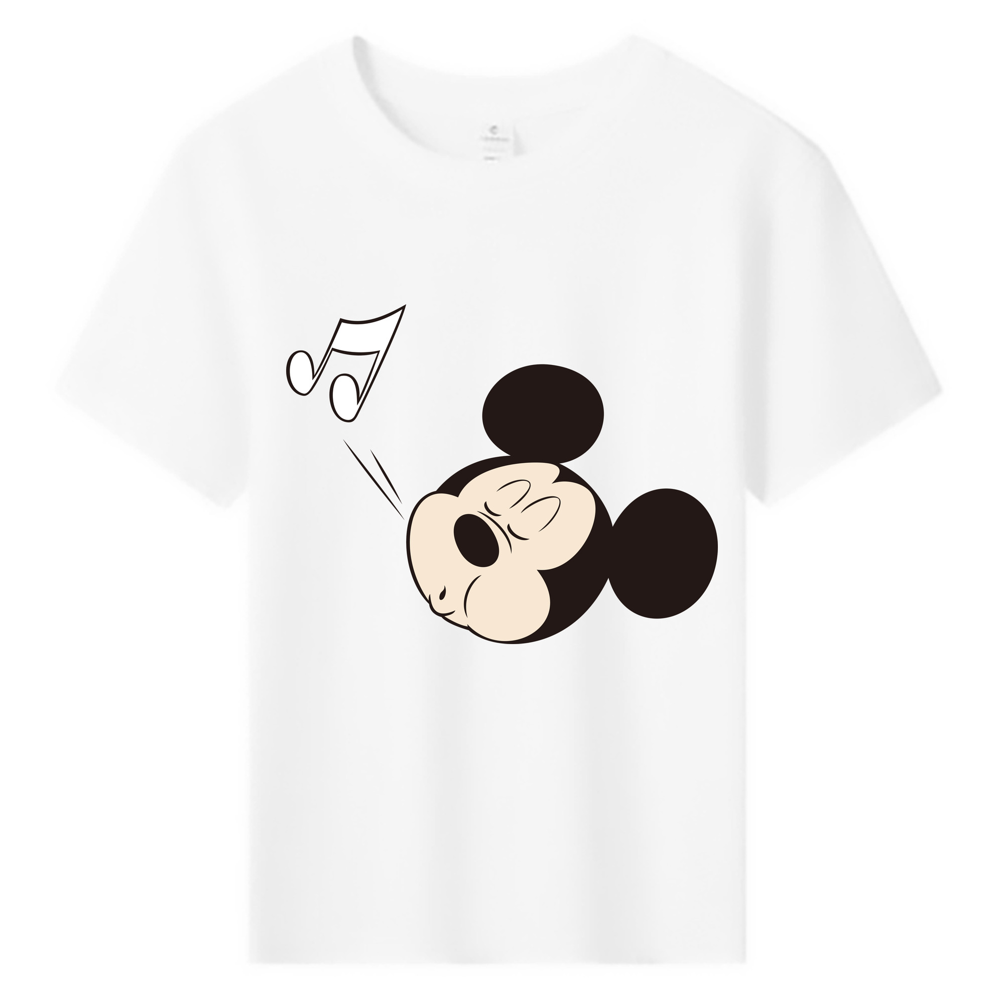 （画像用） ミッキーマウス Mickey Mouse 綿100％キッズTシャツ（フロントプリント）