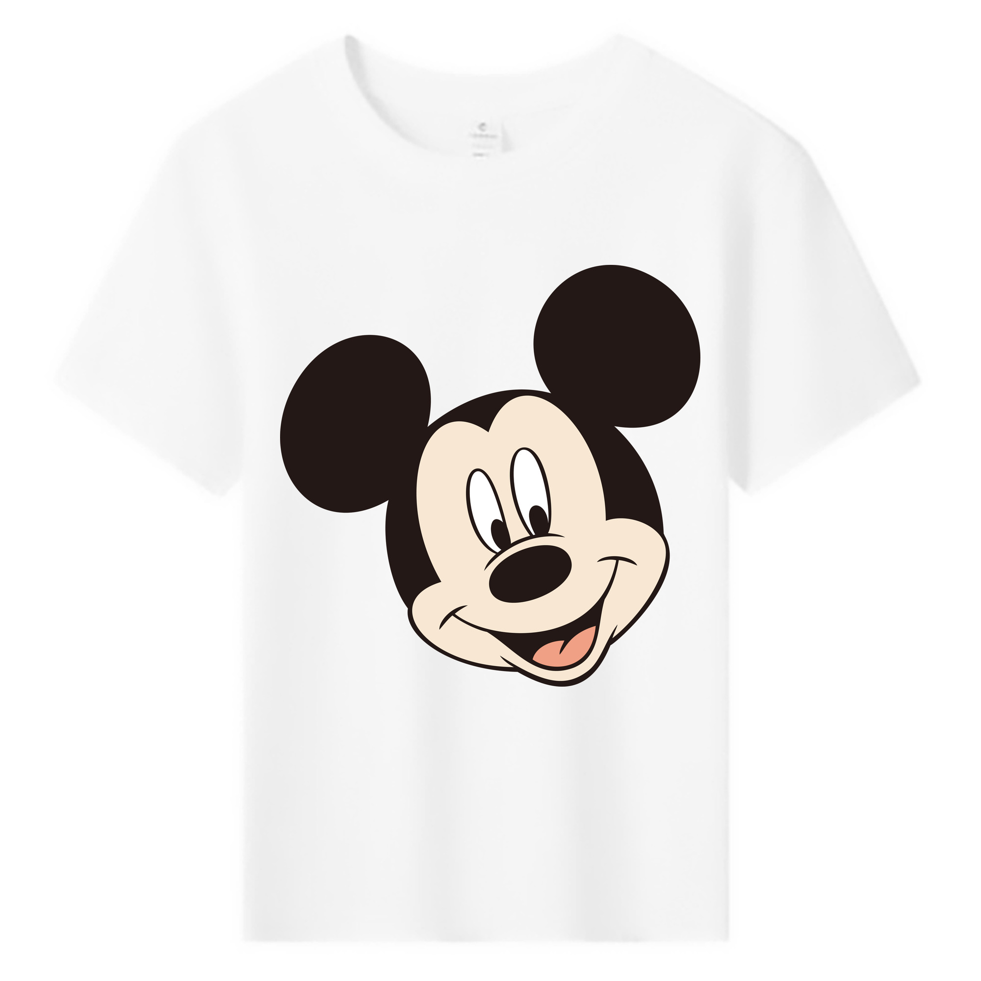ミッキーマウス Mickey Mouse 綿100％キッズTシャツ（フロントプリント）