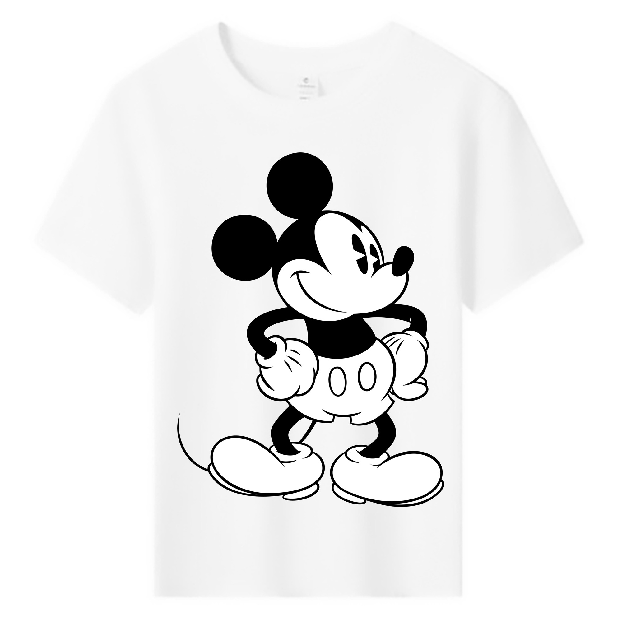 ミッキーマウス Mickey Mouse 綿100％キッズTシャツ（フロントプリント）