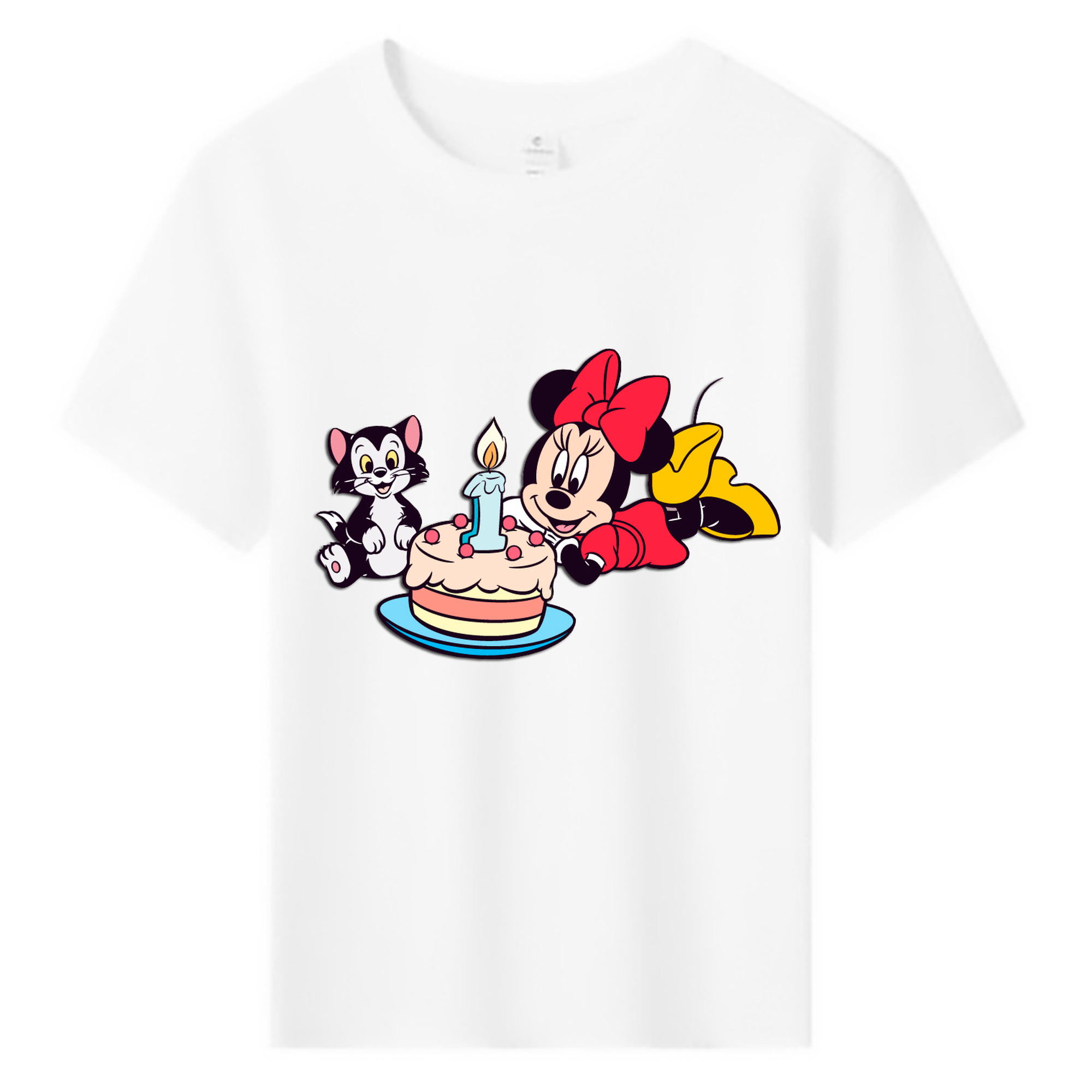 ミッキーマウス Mickey Mouse 綿100％キッズTシャツ（フロントプリント）