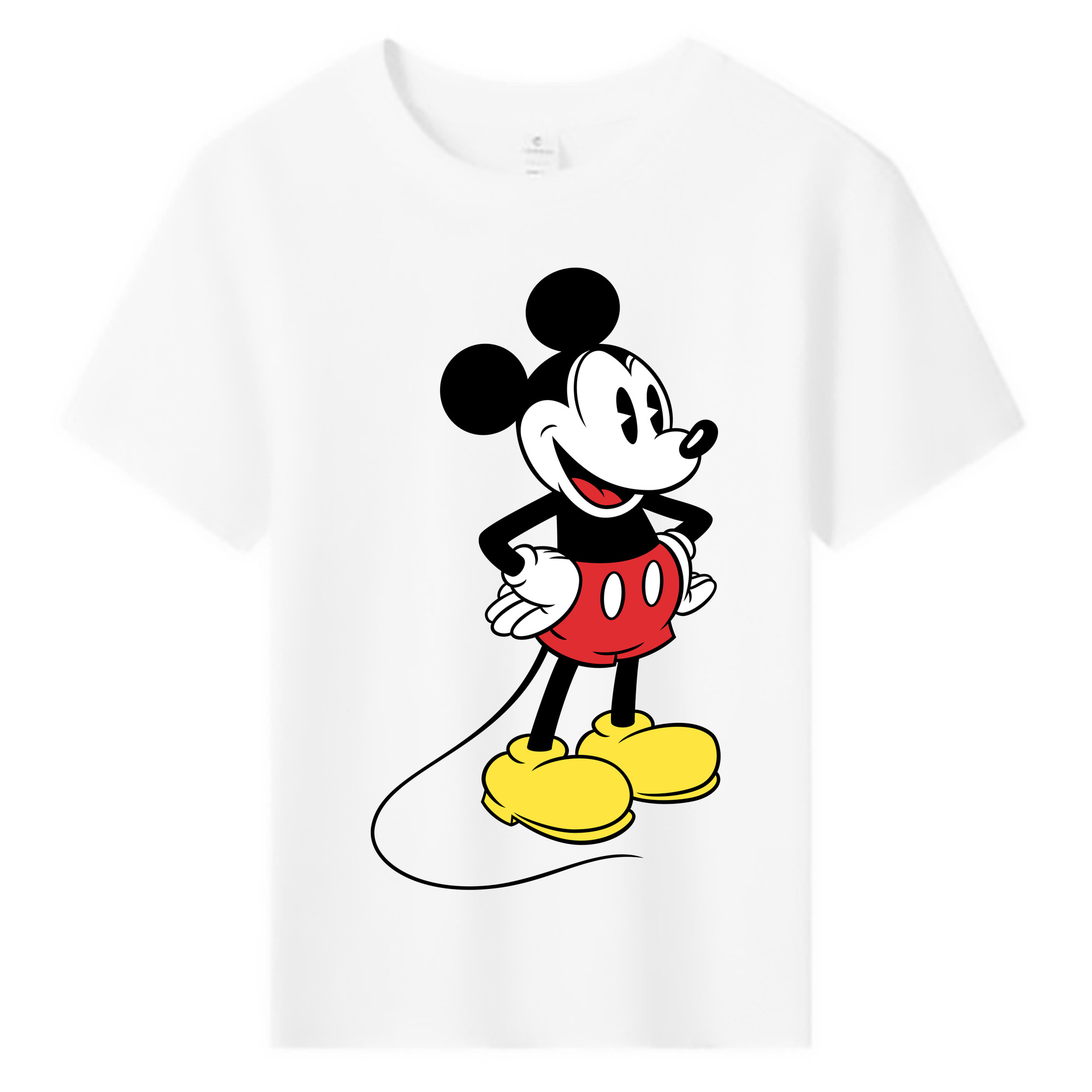 ミッキーマウス Mickey Mouse 綿100％キッズTシャツ（フロントプリント）