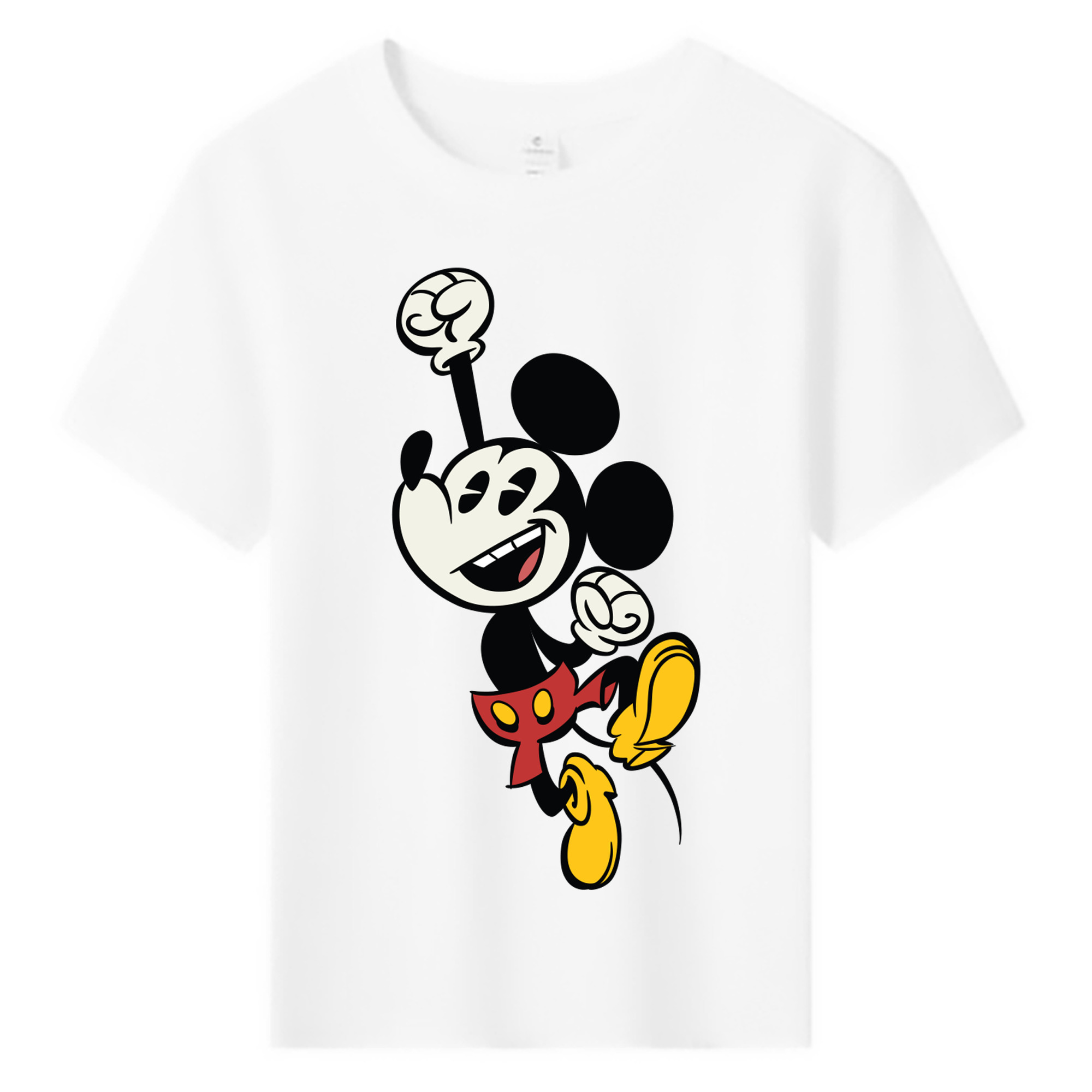 ミッキーマウス Mickey Mouse 綿100％キッズTシャツ（フロントプリント）