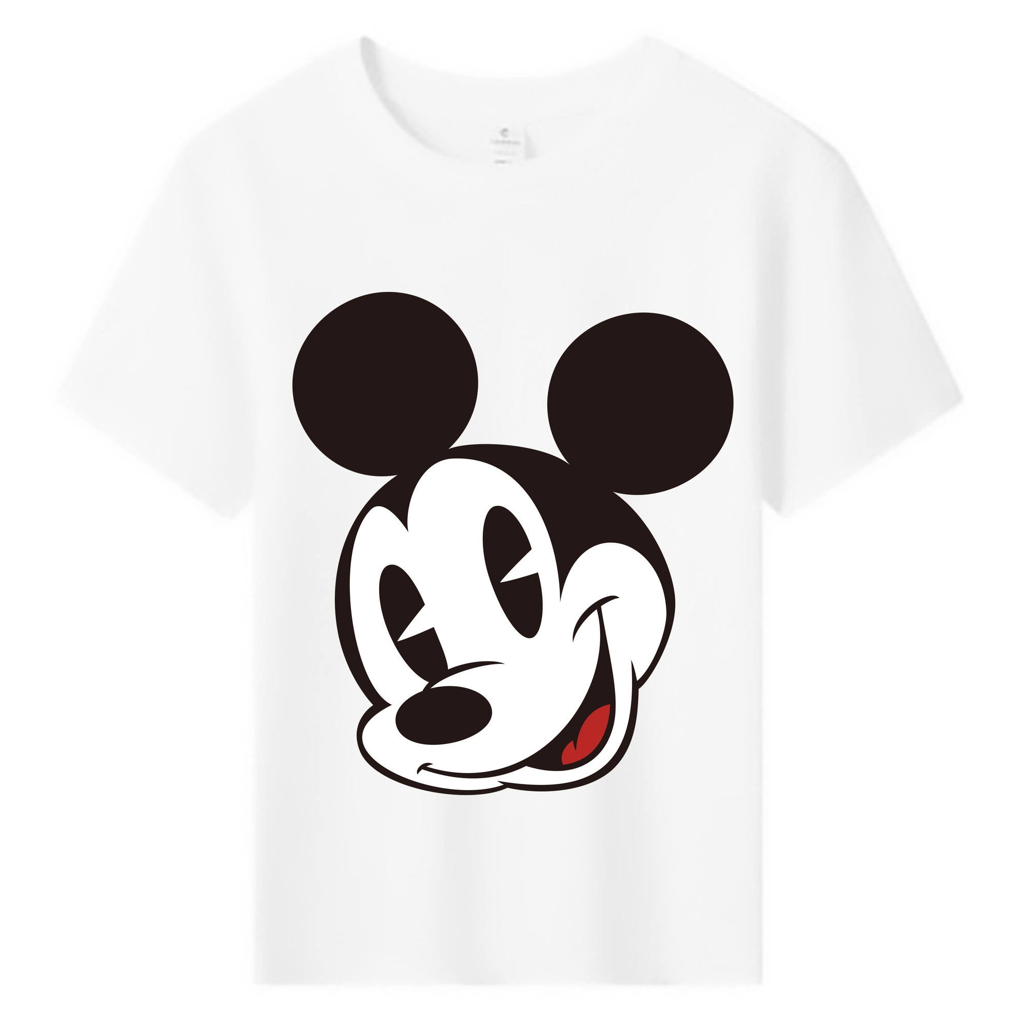 ミッキーマウス Mickey Mouse 綿100％キッズTシャツ（フロントプリント）