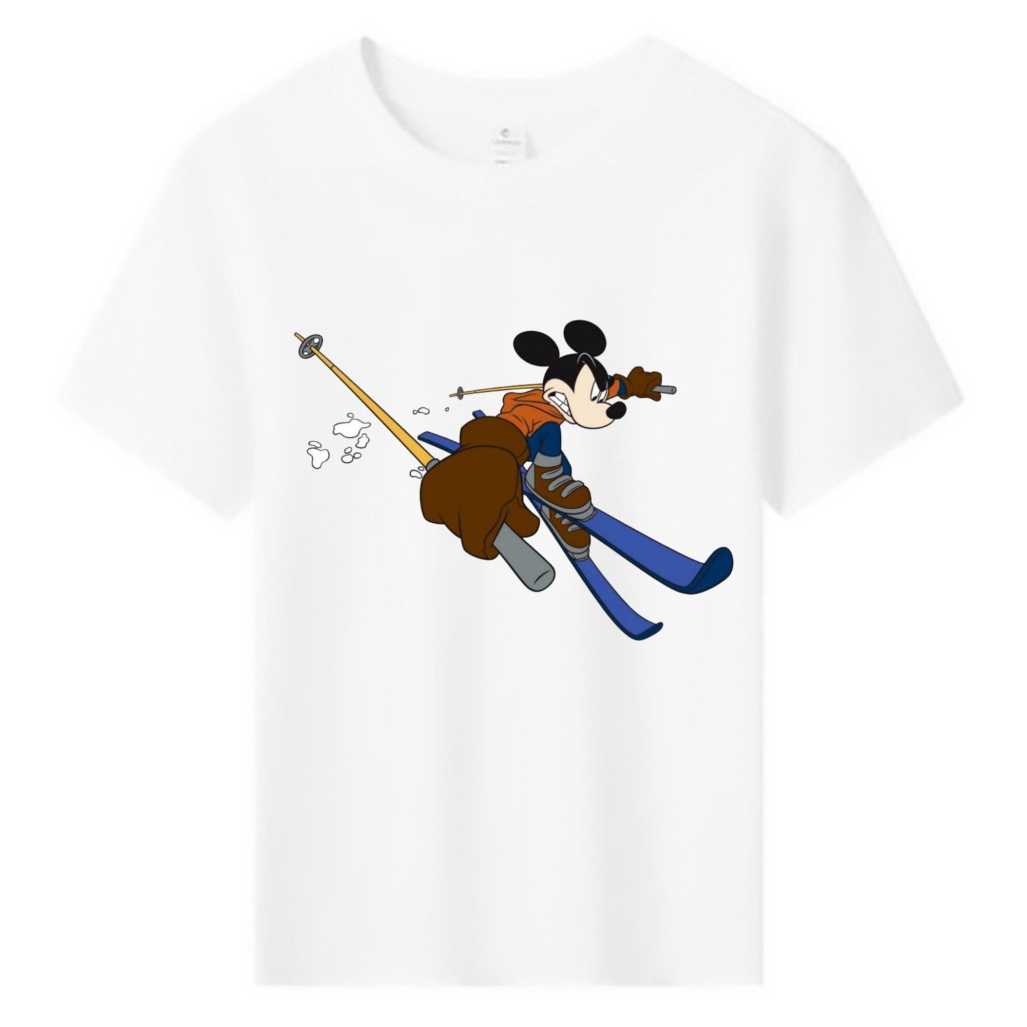 ミッキーマウス Mickey Mouse 綿100％キッズTシャツ（フロントプリント）