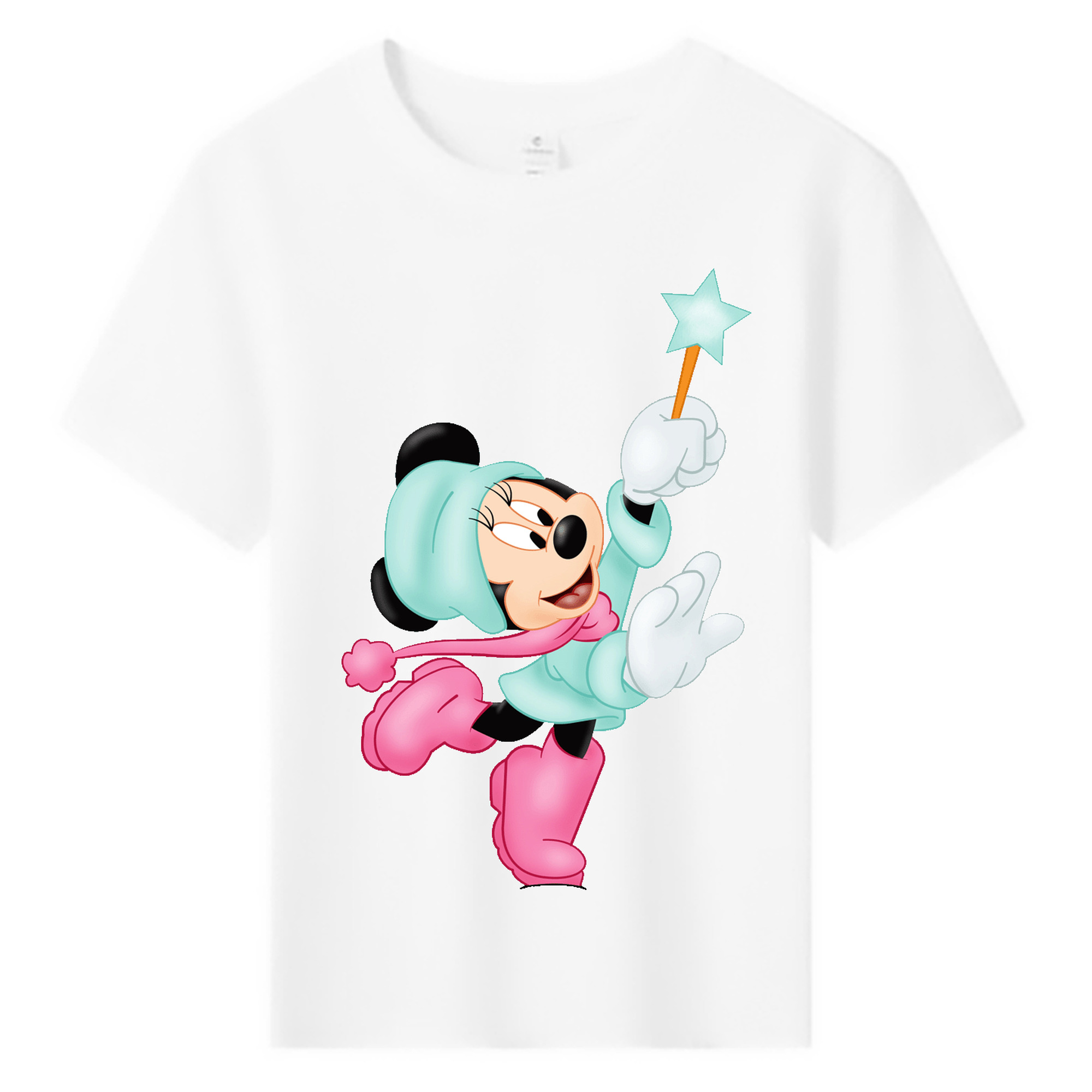 ミッキーマウス Mickey Mouse 綿100％キッズTシャツ（フロントプリント）