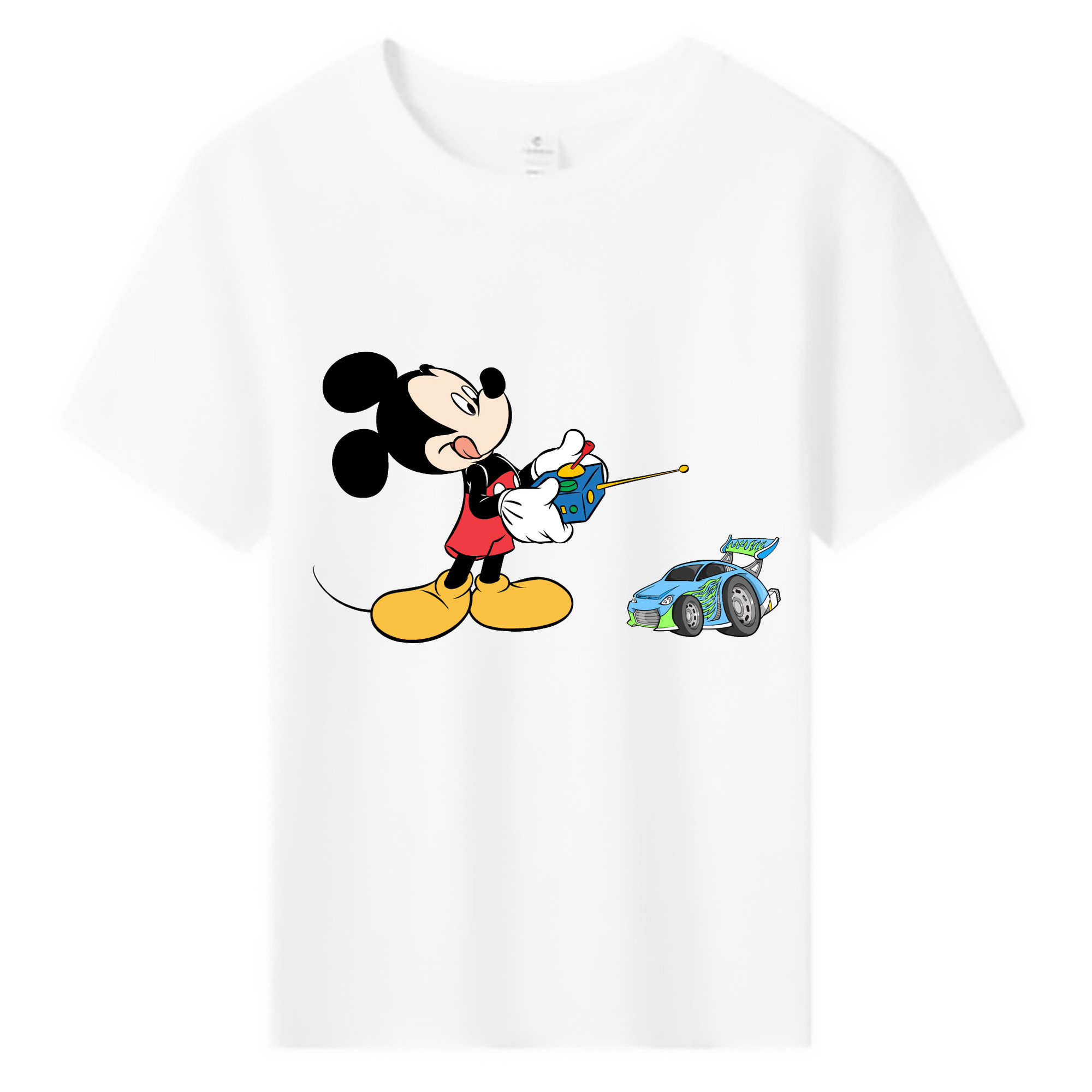 ミッキーマウス Mickey Mouse 綿100％キッズTシャツ（フロントプリント）