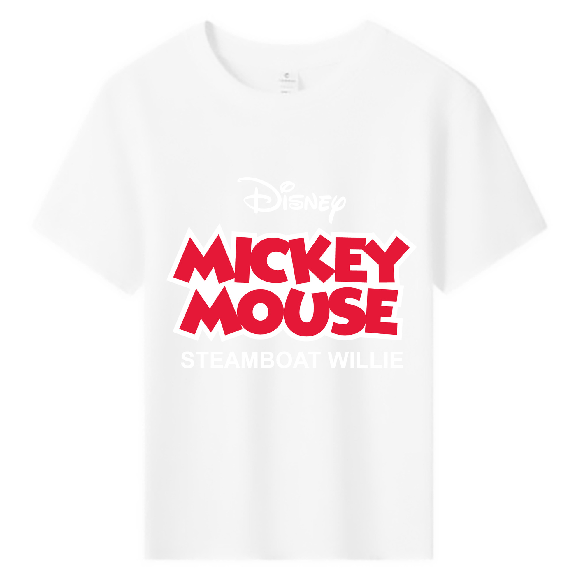 ミッキーマウス Mickey Mouse 綿100％キッズTシャツ（フロントプリント）