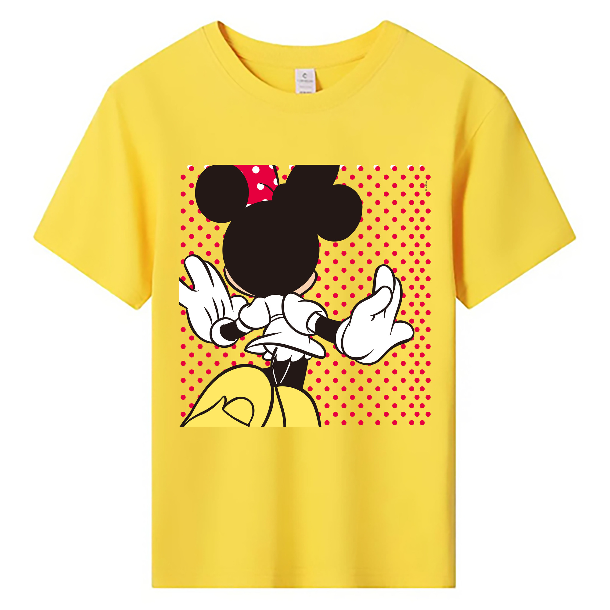 ミッキーマウス Mickey Mouse 綿100％キッズTシャツ（フロントプリント）