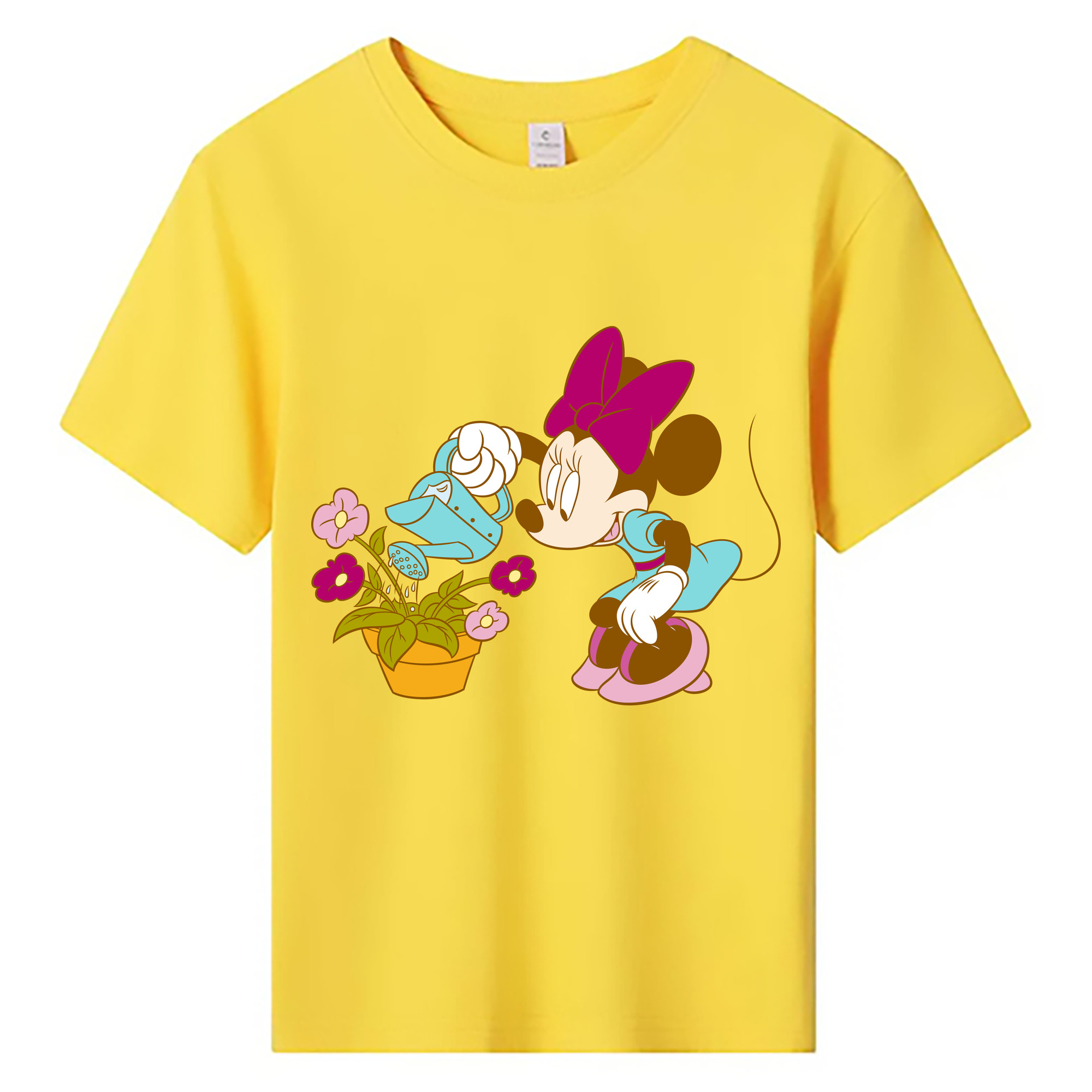 ミッキーマウス Mickey Mouse 綿100％キッズTシャツ（フロントプリント）