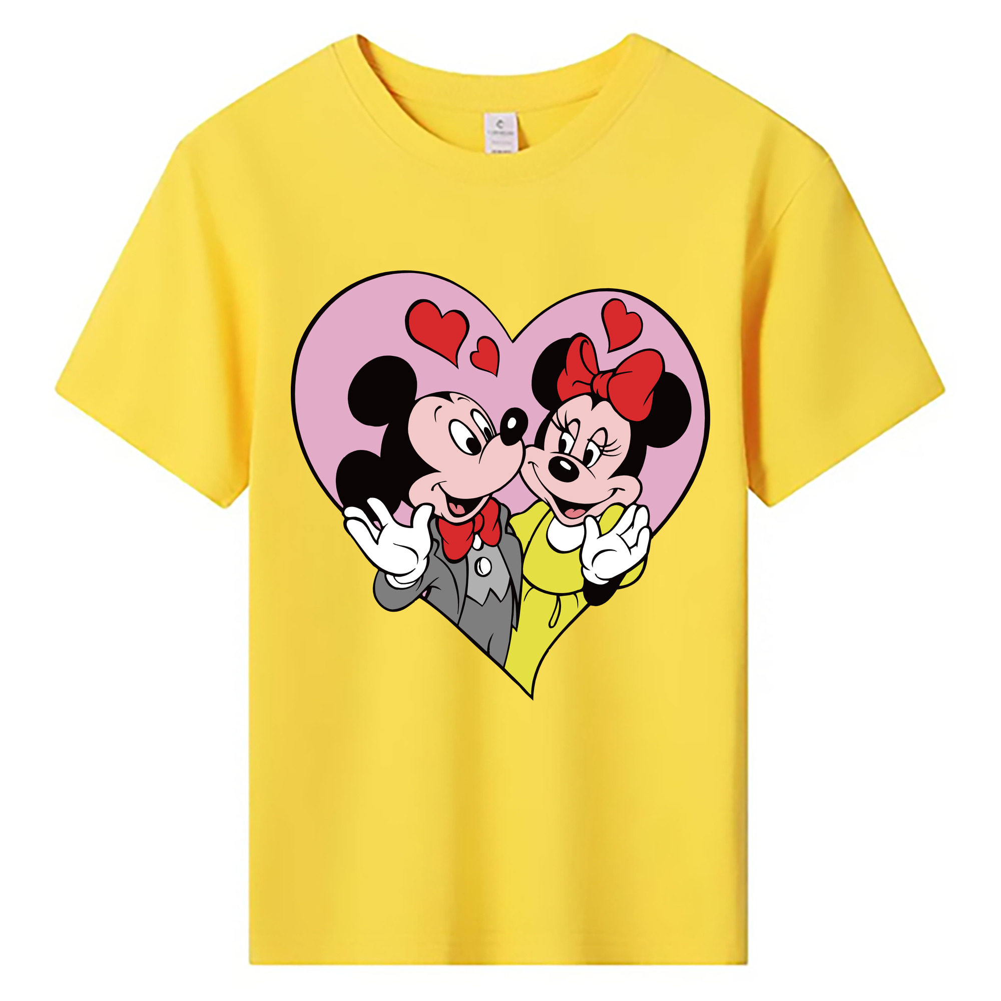 ミッキーマウス Mickey Mouse 綿100％キッズTシャツ（フロントプリント）