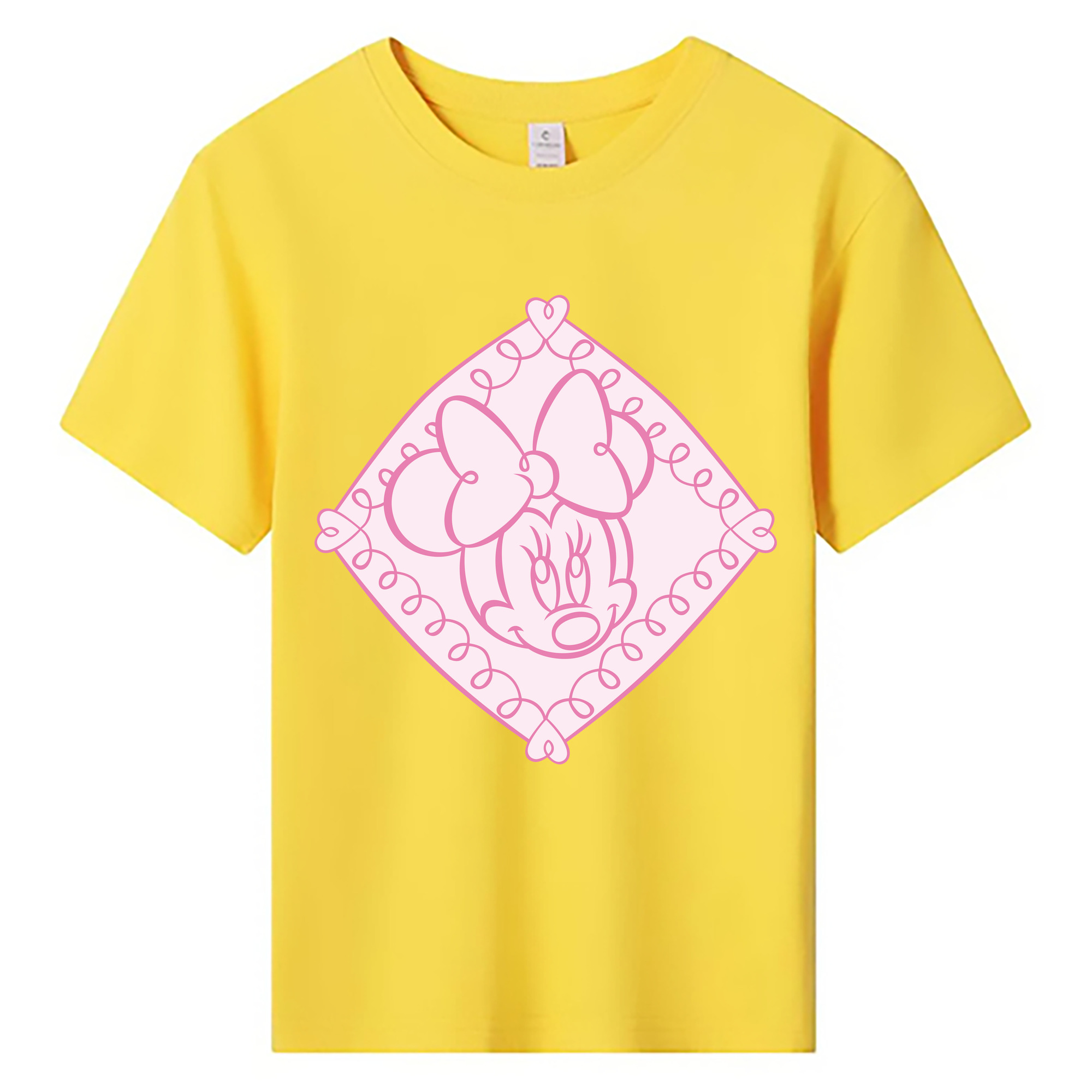 ミッキーマウス Mickey Mouse 綿100％キッズTシャツ（フロントプリント）