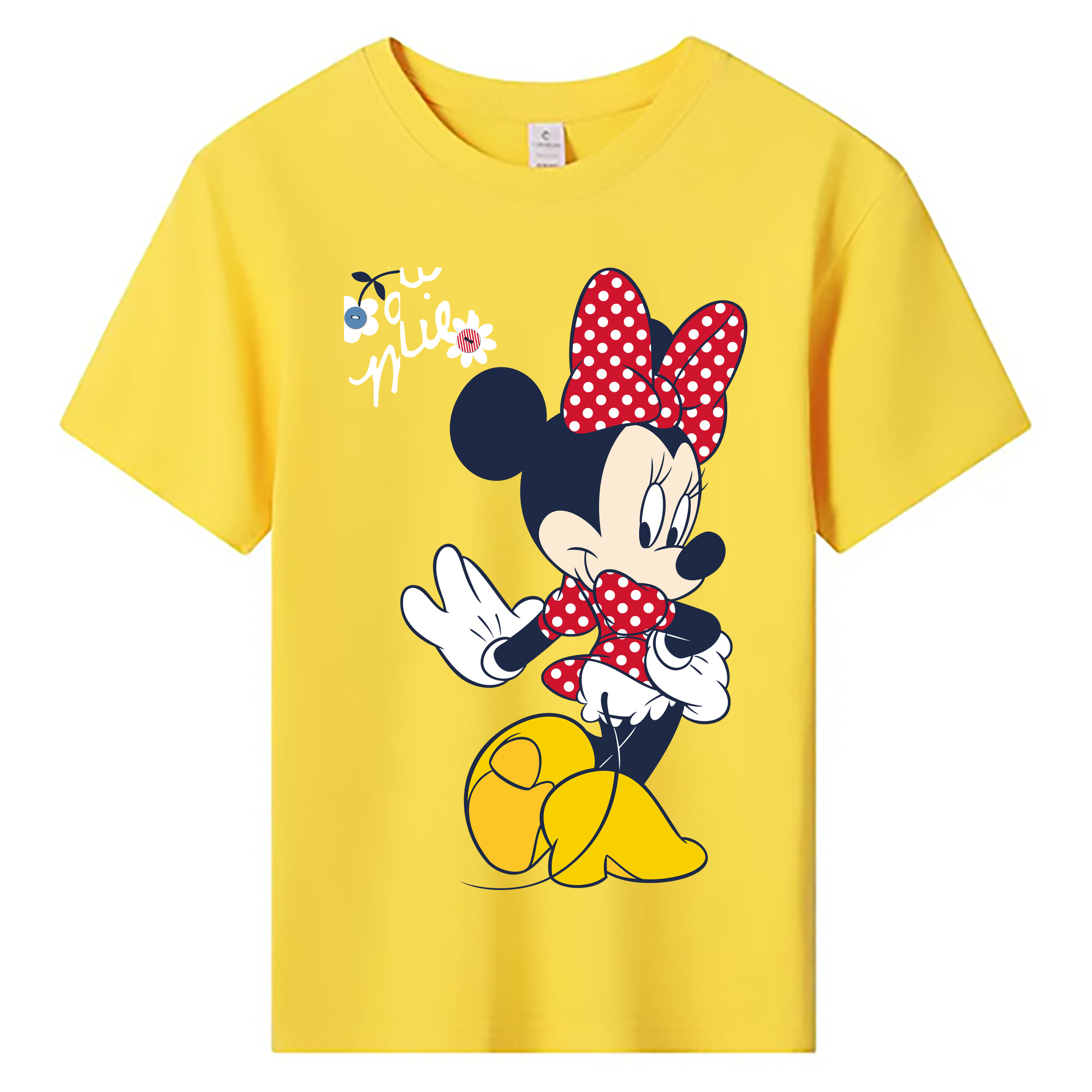 ミッキーマウス Mickey Mouse 綿100％キッズTシャツ（フロントプリント）