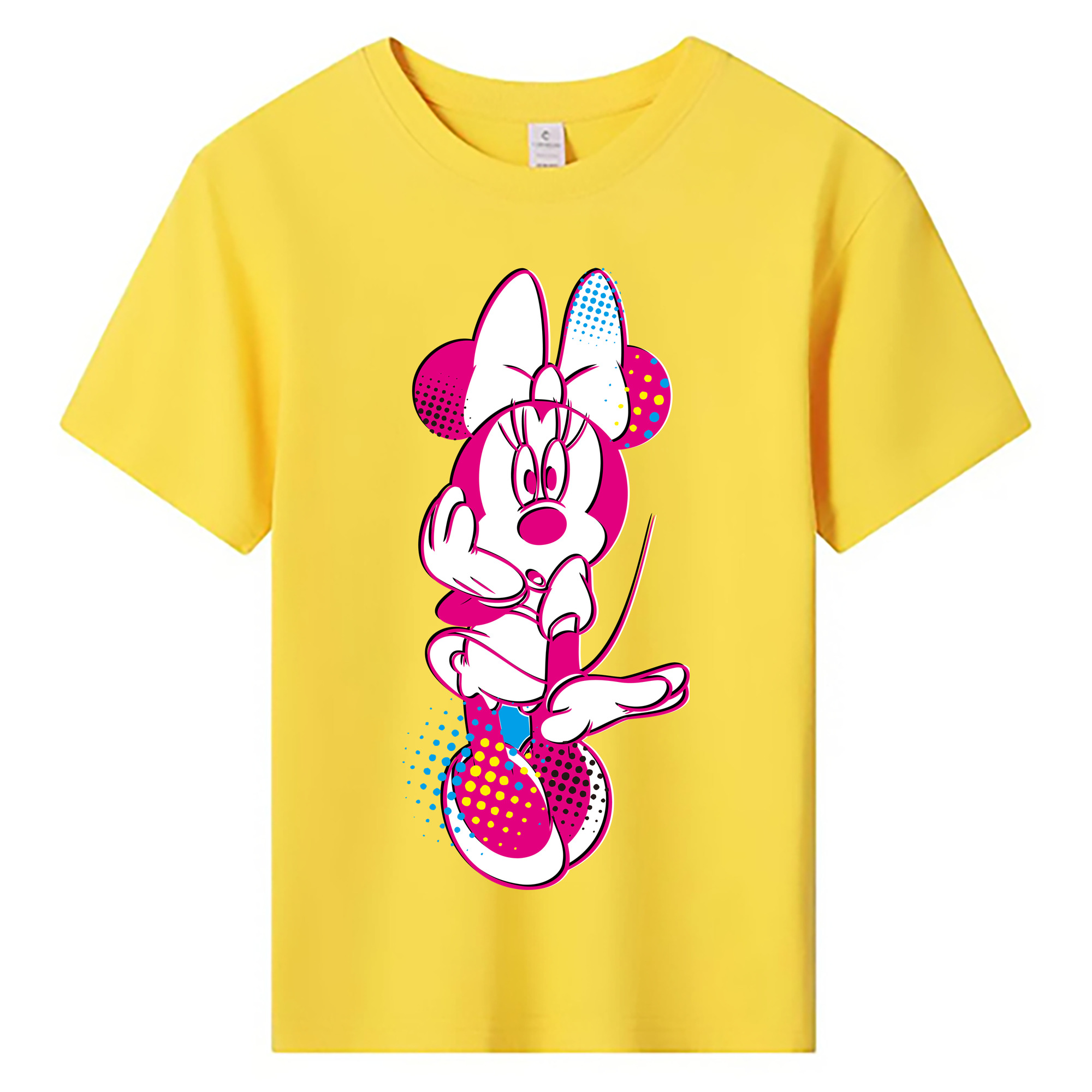 ミッキーマウス Mickey Mouse 綿100％キッズTシャツ（フロントプリント）