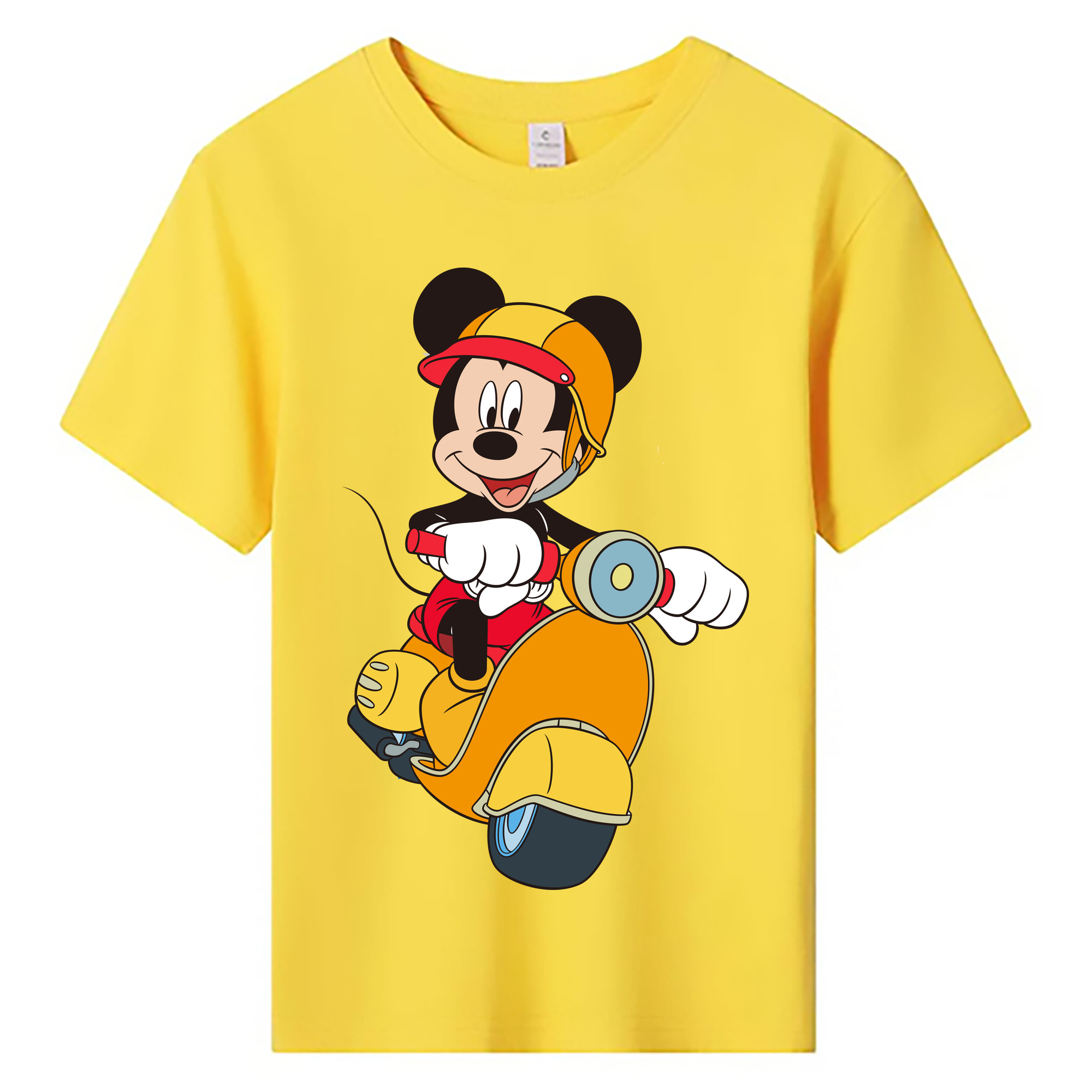 ミッキーマウス Mickey Mouse 綿100％キッズTシャツ（フロントプリント）
