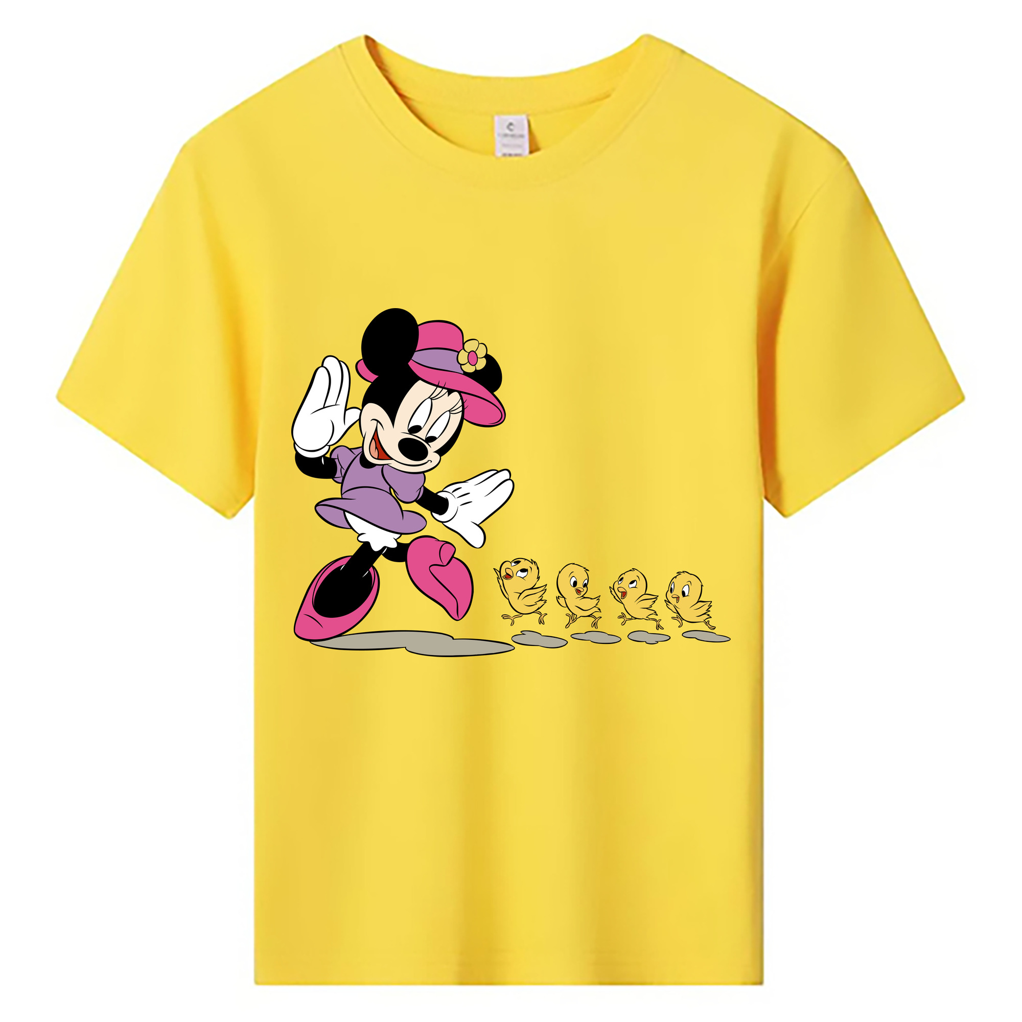 ミッキーマウス Mickey Mouse 綿100％キッズTシャツ（フロントプリント）